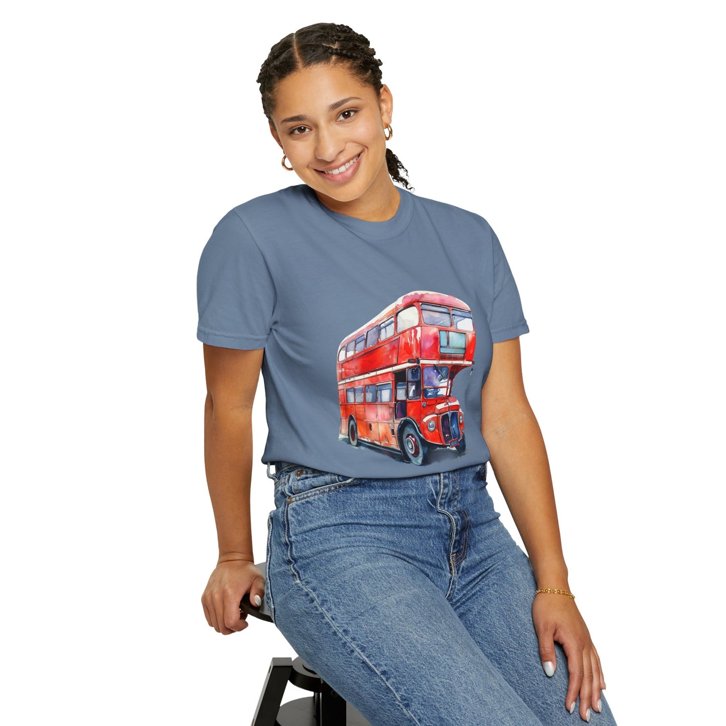 Unisex Garment-Dyed T-shirt - London’s Pride: The Iconic Red Bus