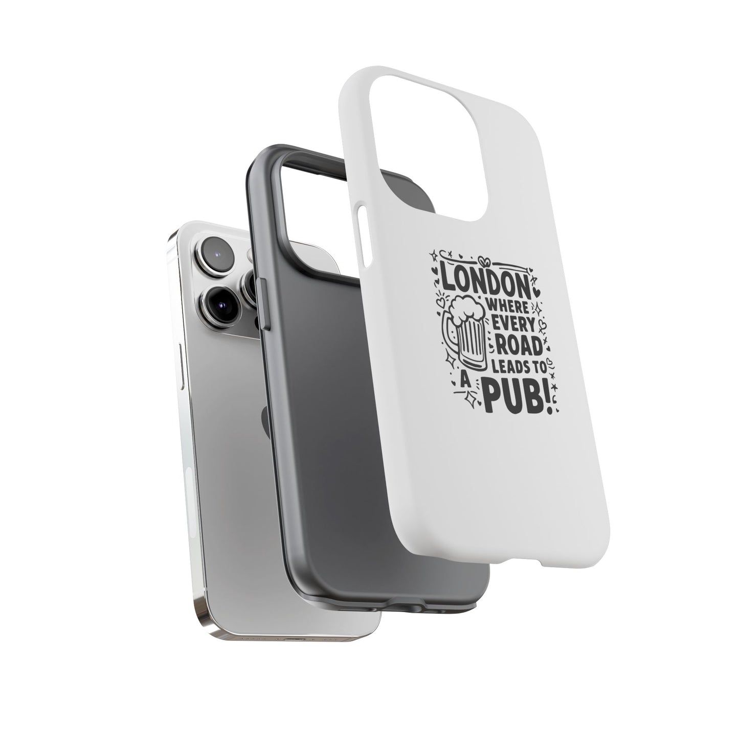London Pub-Themed Phone Case - Where Every Road Leads to a Pub!