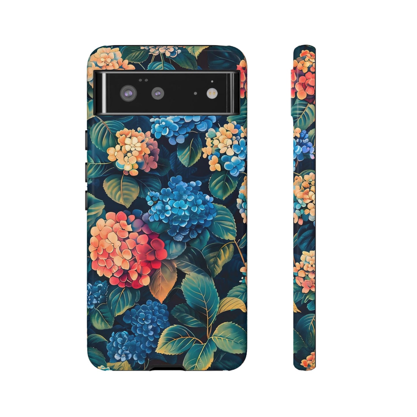 Floral Phone Case, Stylish Tough Case for Gardener Gift, Flower Lover Accessory, Pretty Floral Design, Protective Case