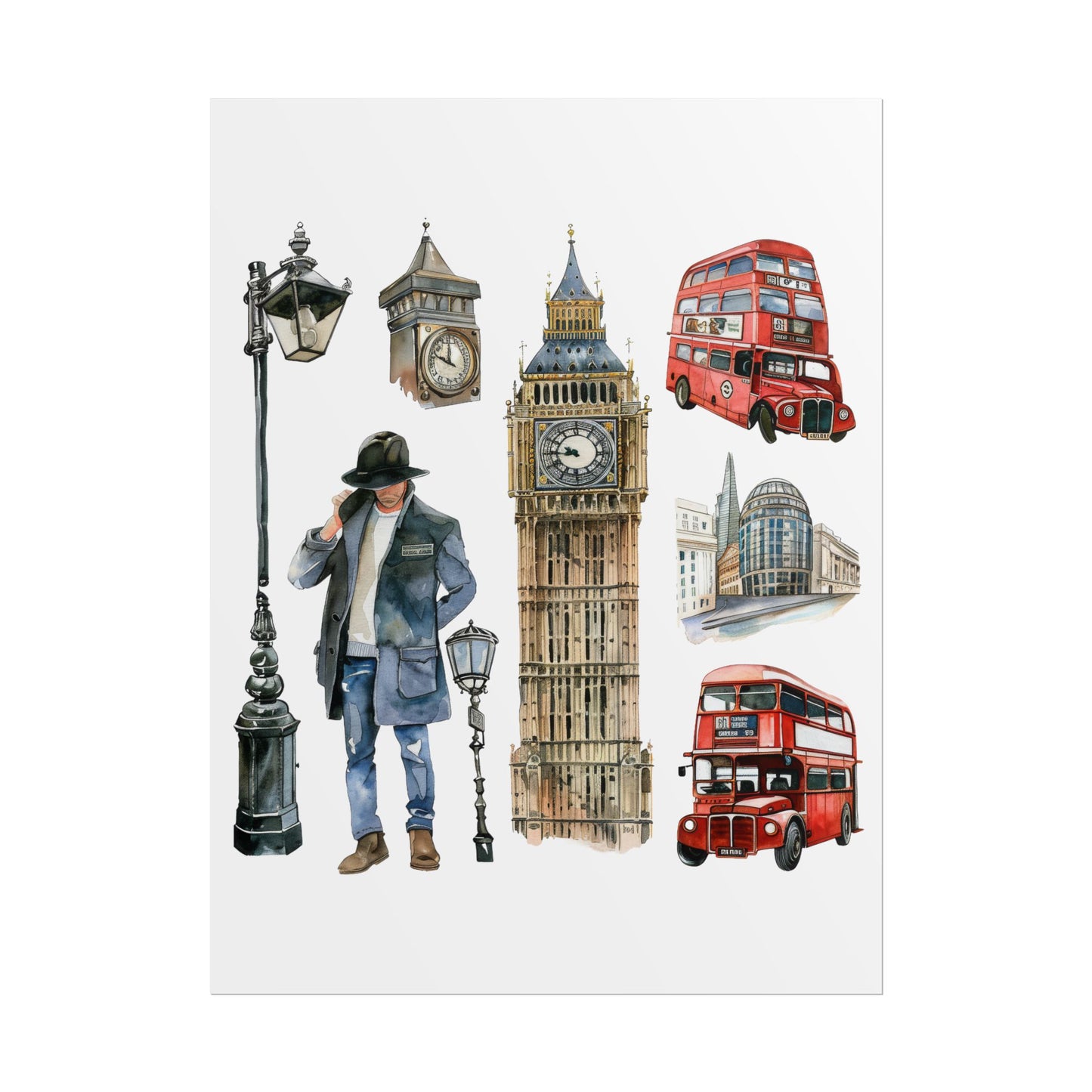 London themed Rolled Posters