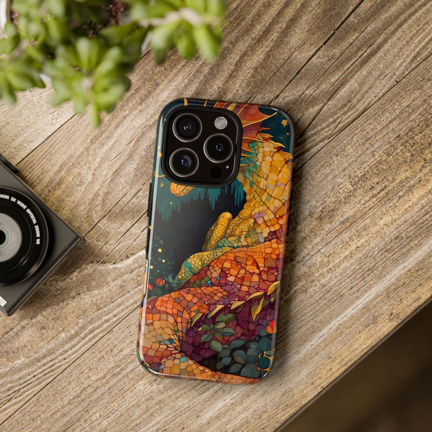 Dragon Art Phone Case, Tough Phone Cover, Fantasy Gift, Unique Mobile Accessory, Dragon Lover Gift, Stylish Protection