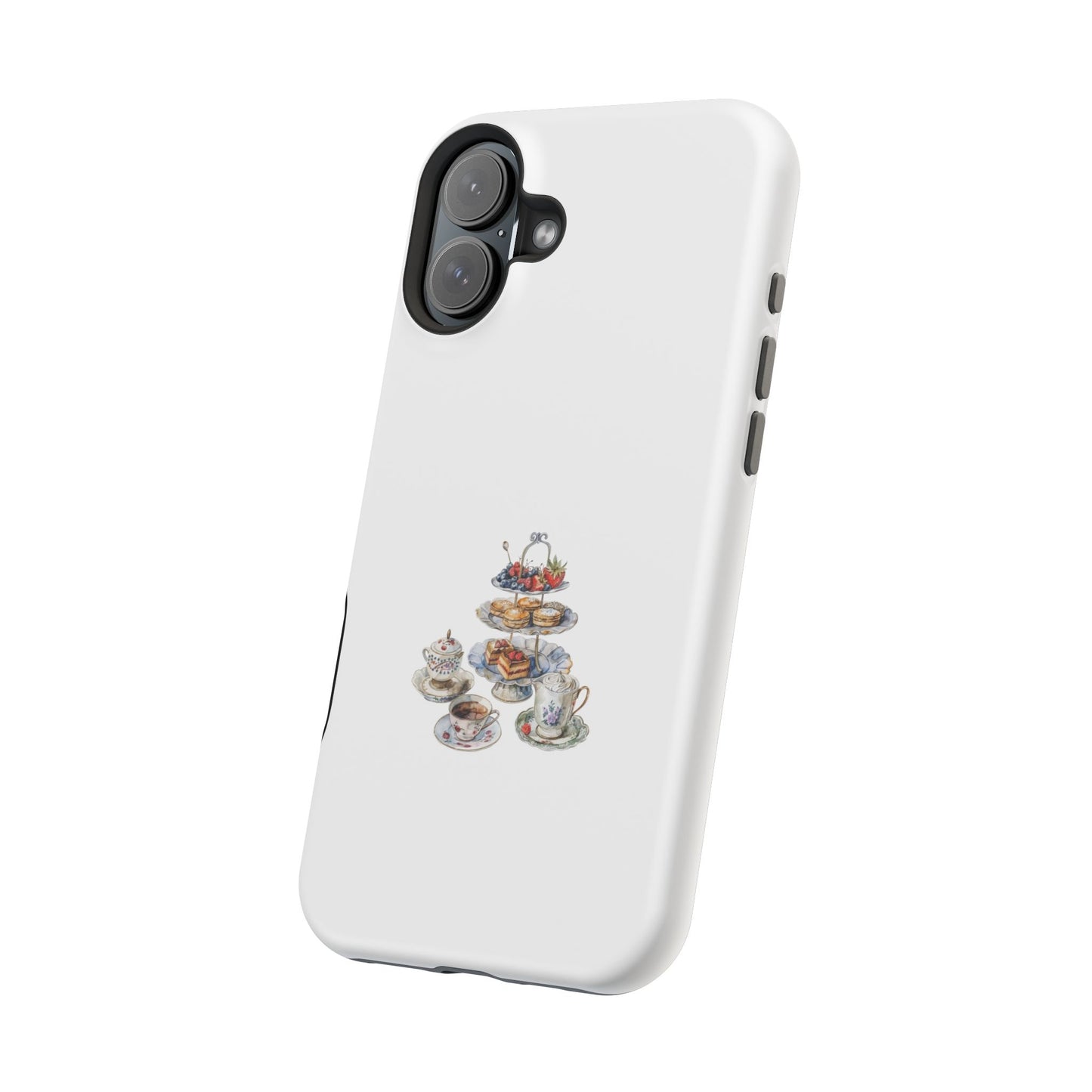 Elegant Tea Party Magnetic Phone Case, Cute Animal Design, Gift for Tea Lovers, Unique Smartphone Accessory, Kitchen Decor