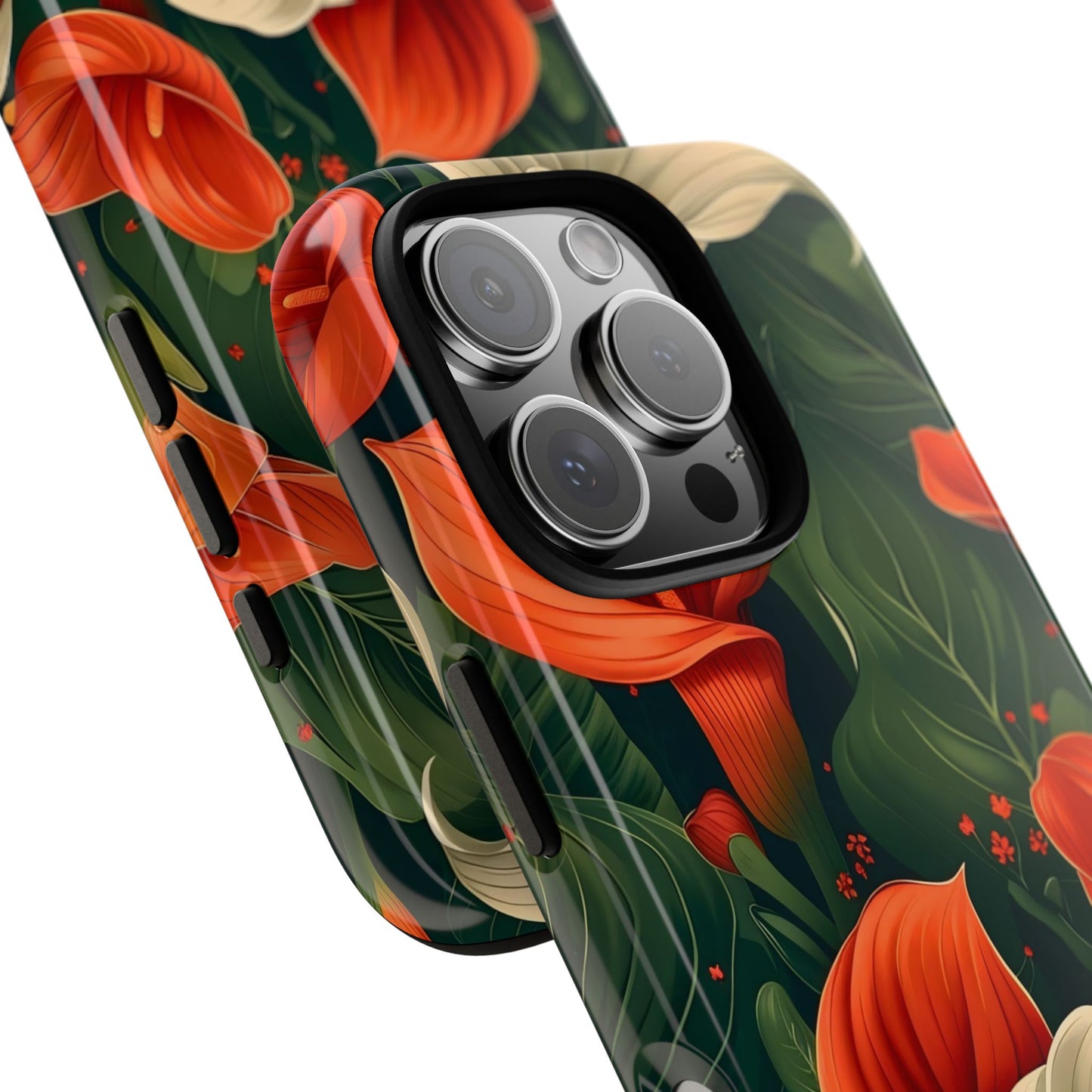 Floral Phone Case, Tough Cases for Stylish Protection, Gift for Her, Nature Lovers, Phone Accessories, Trendy Tech