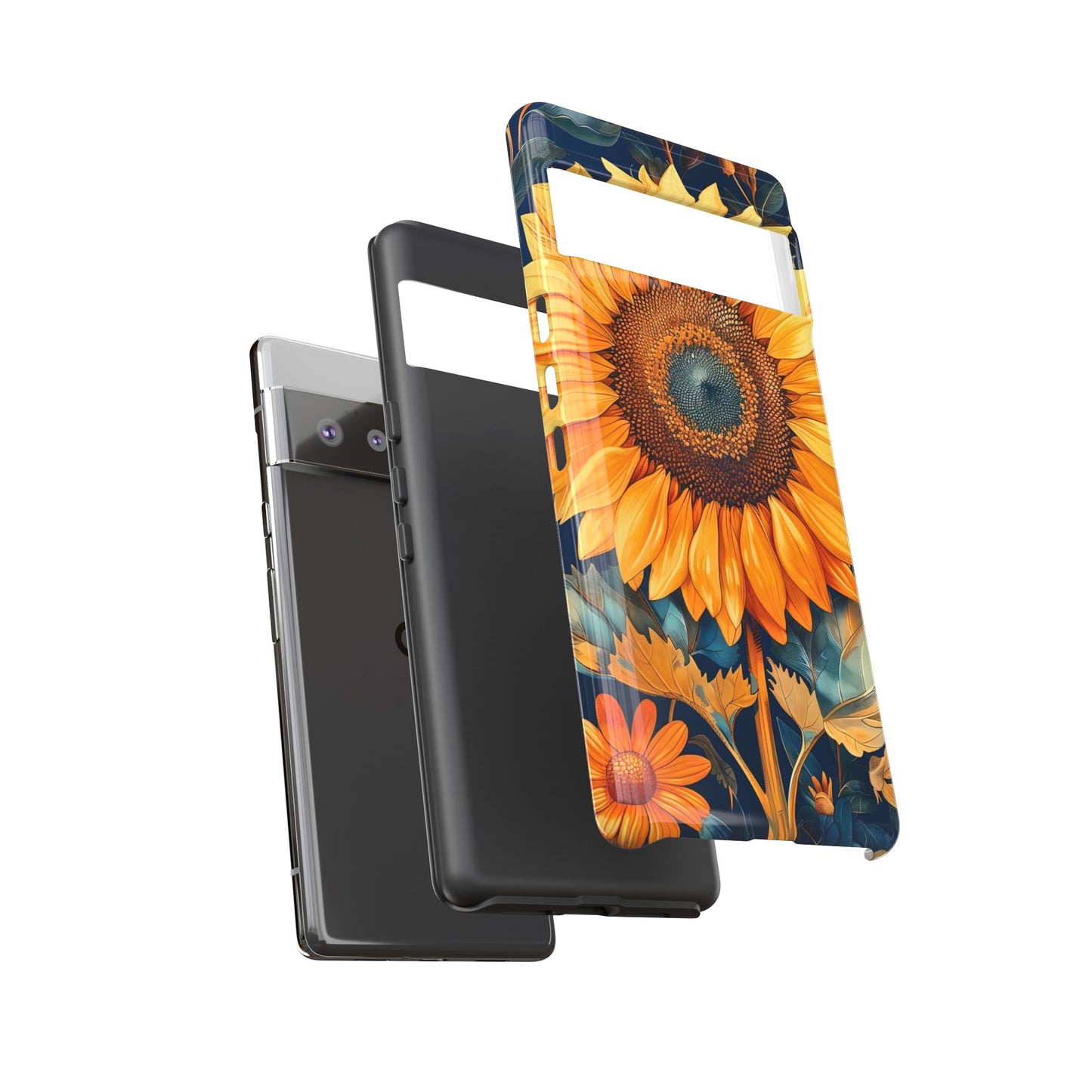 Sunflower Phone Case - Floral Design for Nature Lovers, Cute Spring Accessory, Gift for Her, Eco-Friendly Cover
