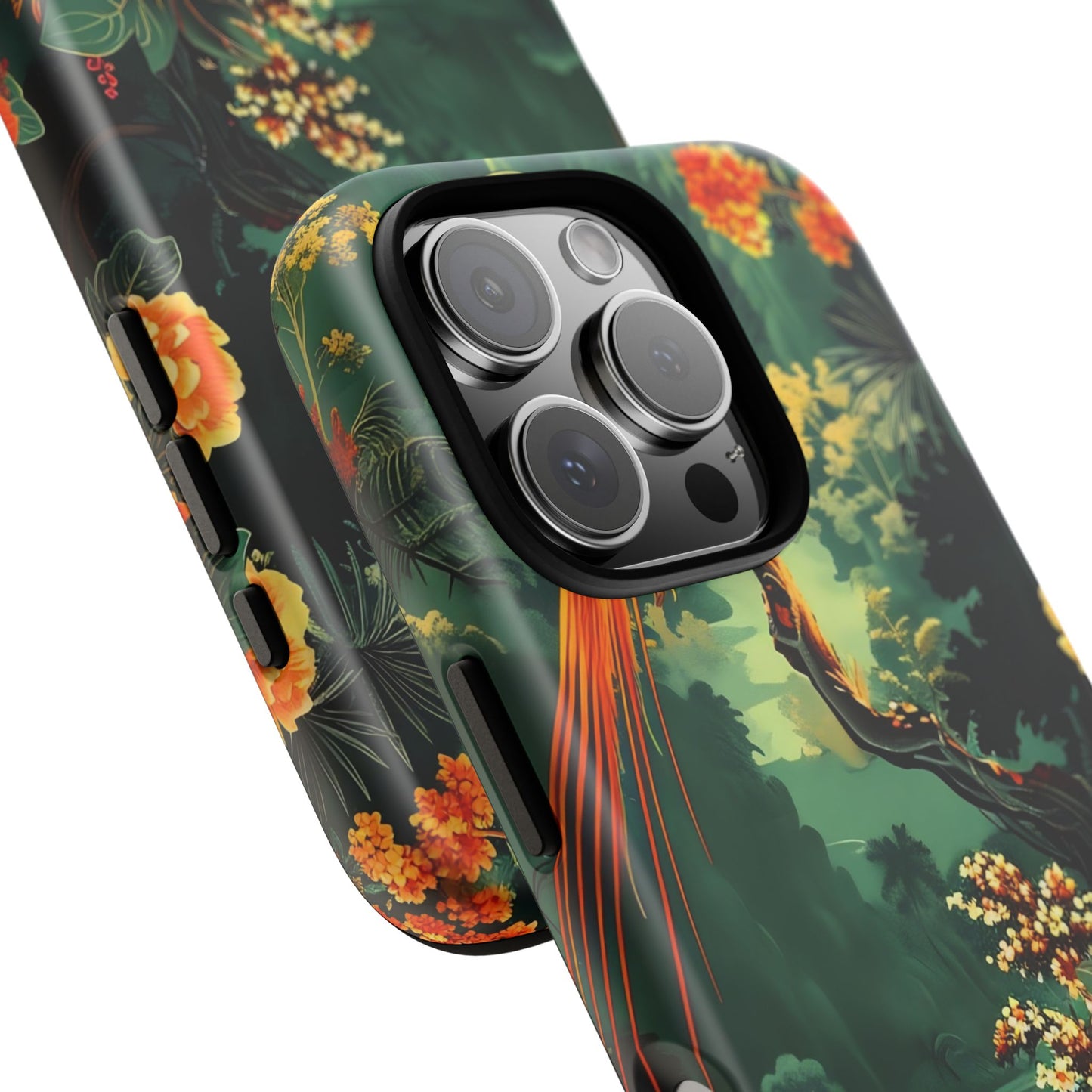 Tropical Phone Case - Colorful Floral Design, Phone Cover for Nature Lovers, Gift for Friends, iPhone & Android Compatible, Boho Style