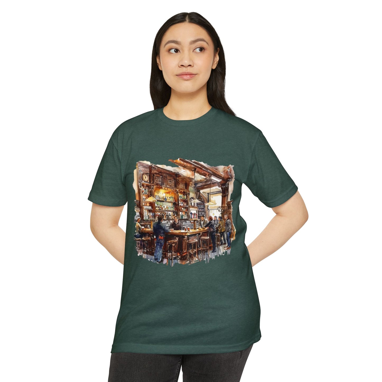 Unisex CVC Jersey T-shirt - Cheers to Tradition - The Classic British Pub