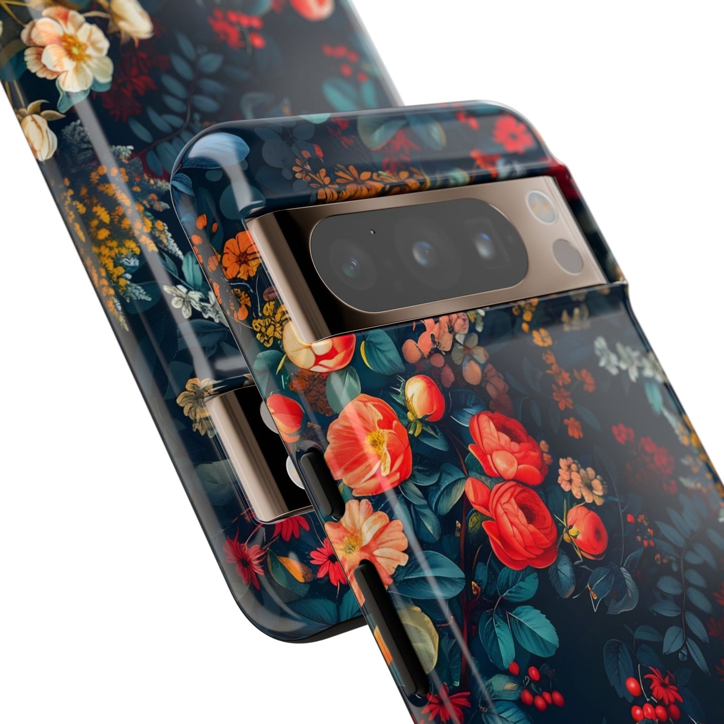 Floral Phone Case - Tough Cases, iPhone Protection, Elegant Floral Design, Gift for Her, Stylish Tech Accessory