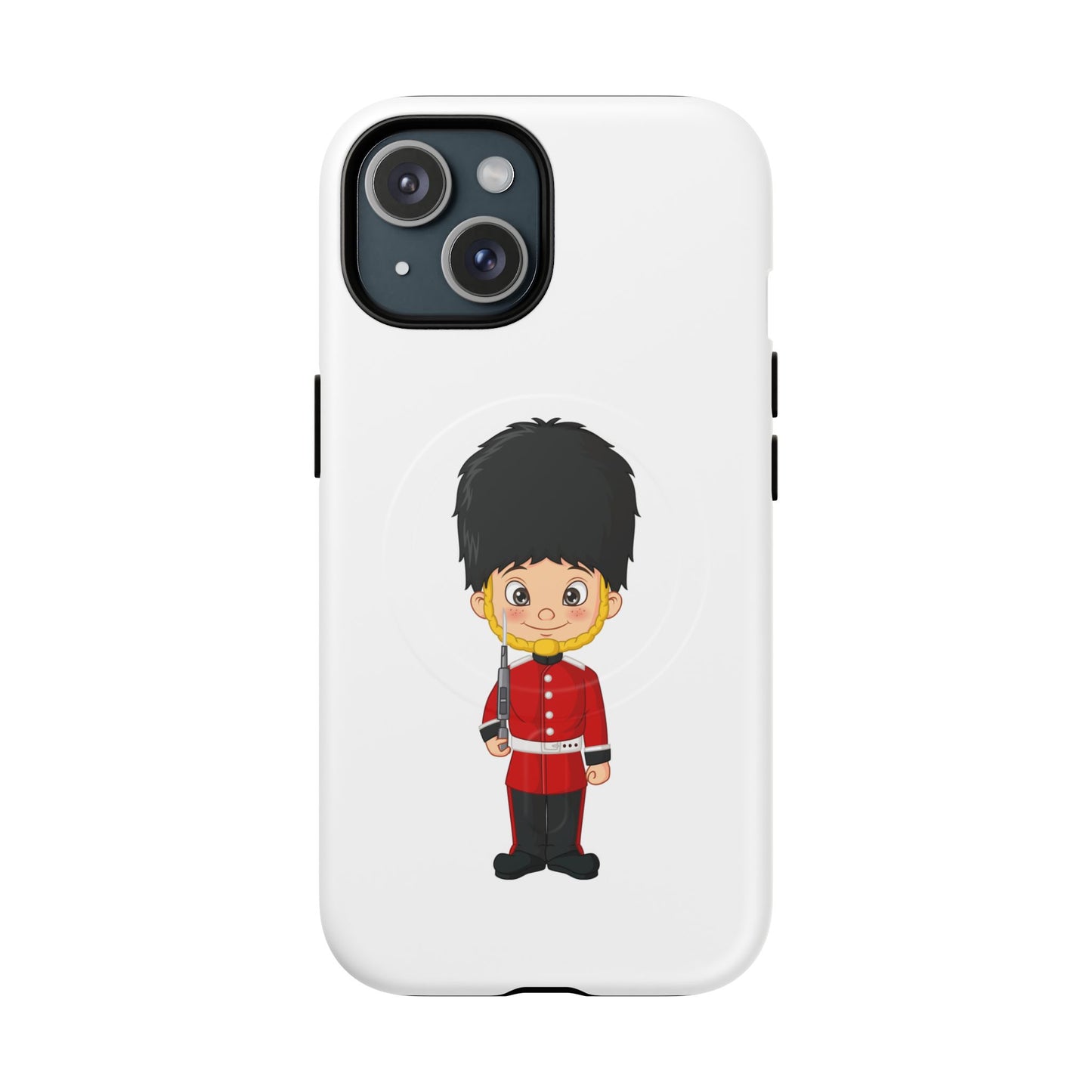 Cute Royal Guard Magnetic Phone Case, Kid's Phone Cover, Tough Magnetic Cases, Unique Gift for Kids, Birthday Gift Ideas