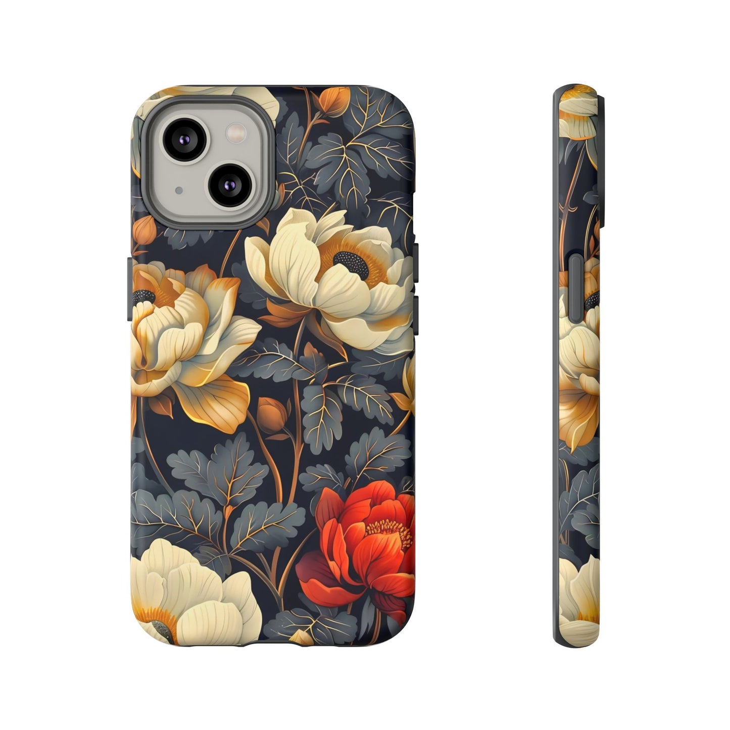 Floral Phone Case - Tough Cases, Stylish Mobile Cover, Flower Design, Holiday Gift, Trendy Accessory, Eco-Friendly Case