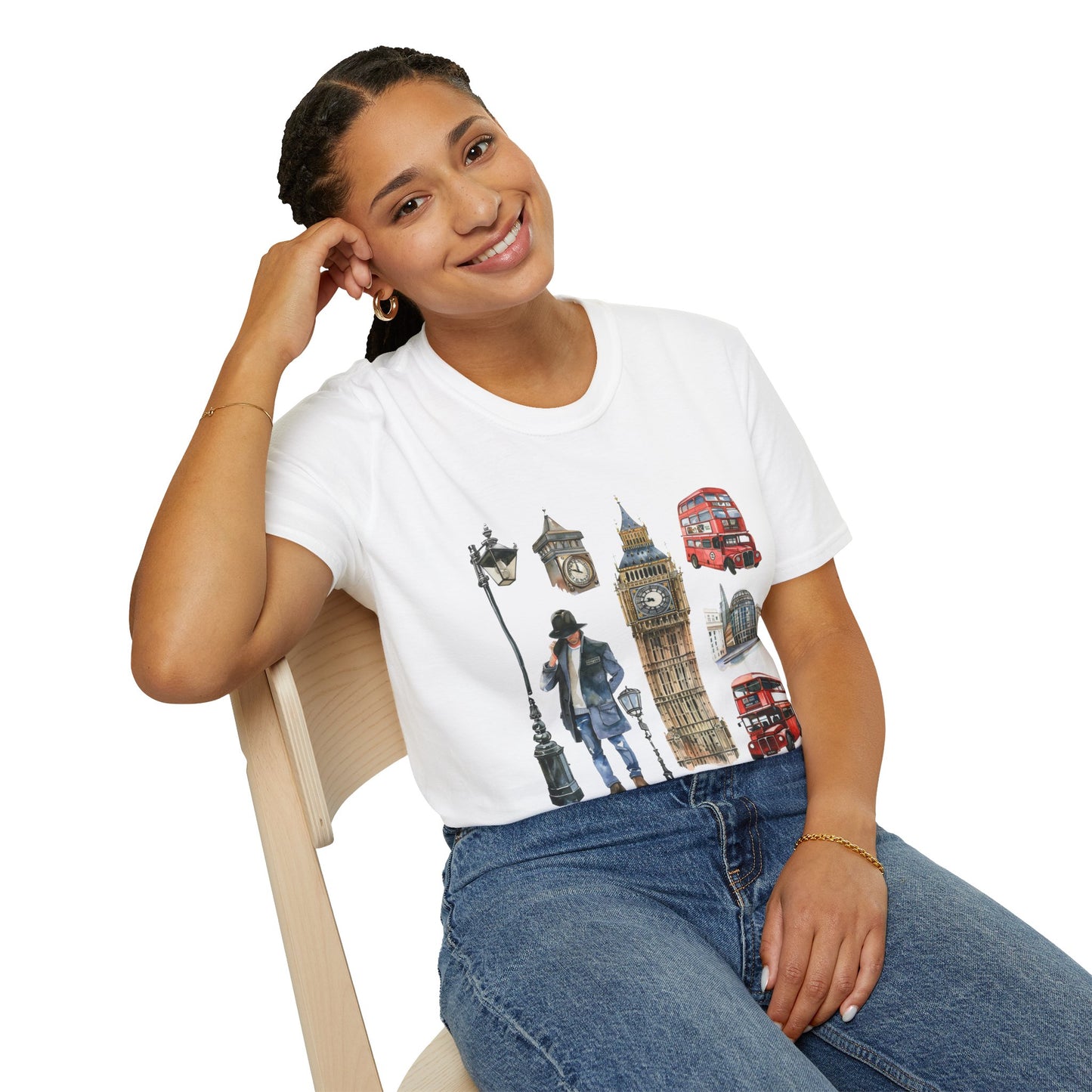 Unisex Softstyle T-Shirt - Classic England - A Collection of Iconic Imagery