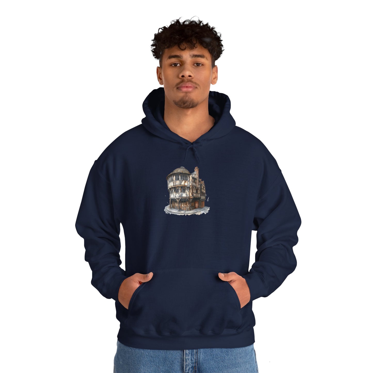 Unisex Heavy Blend™ Hooded Sweatshirt - Cozy British Pub