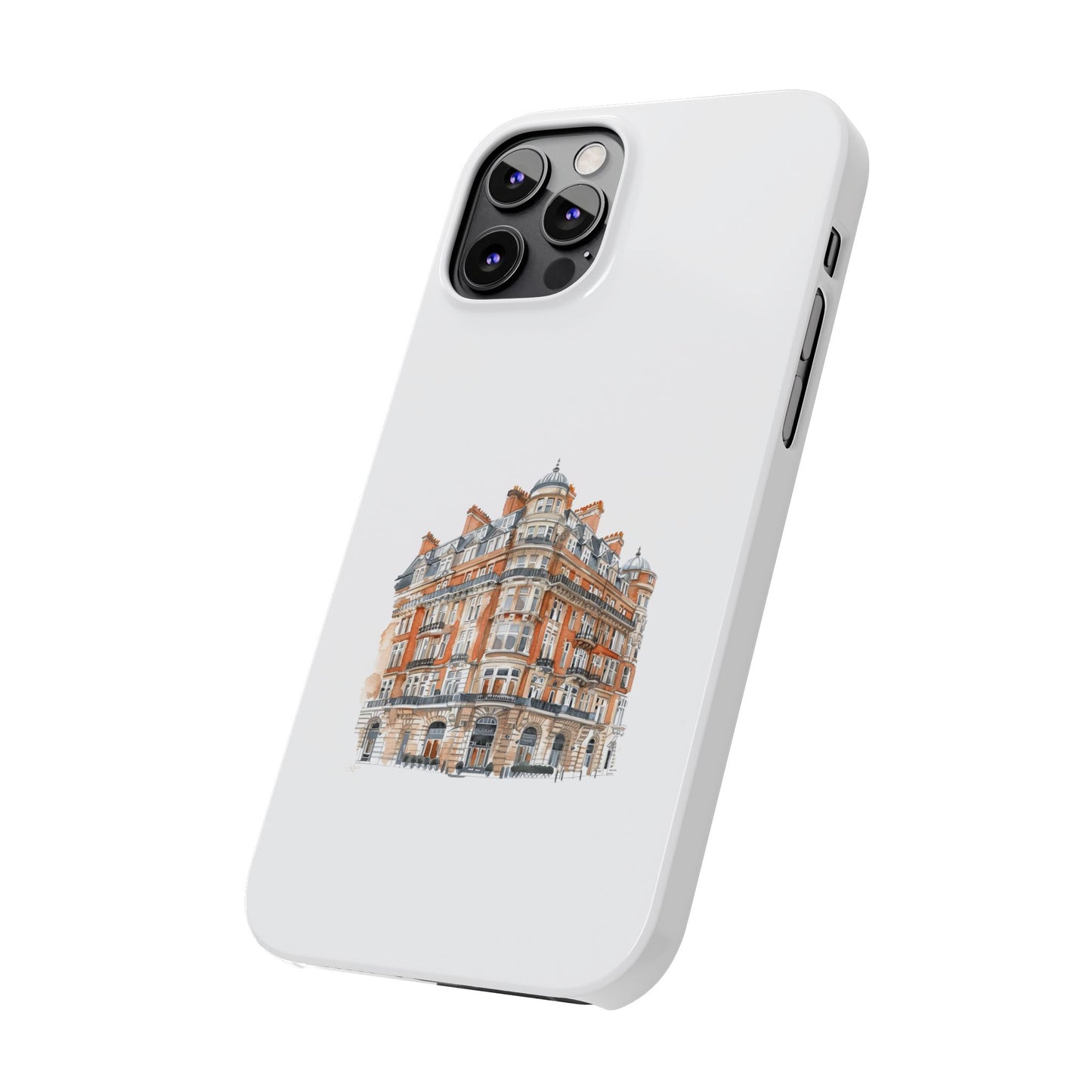Chic Architectural Slim Phone Cases, Stylish Phone Covers, Unique Cityscape Cases, Gift for Urban Lovers, Trendy Smartphone Accessories
