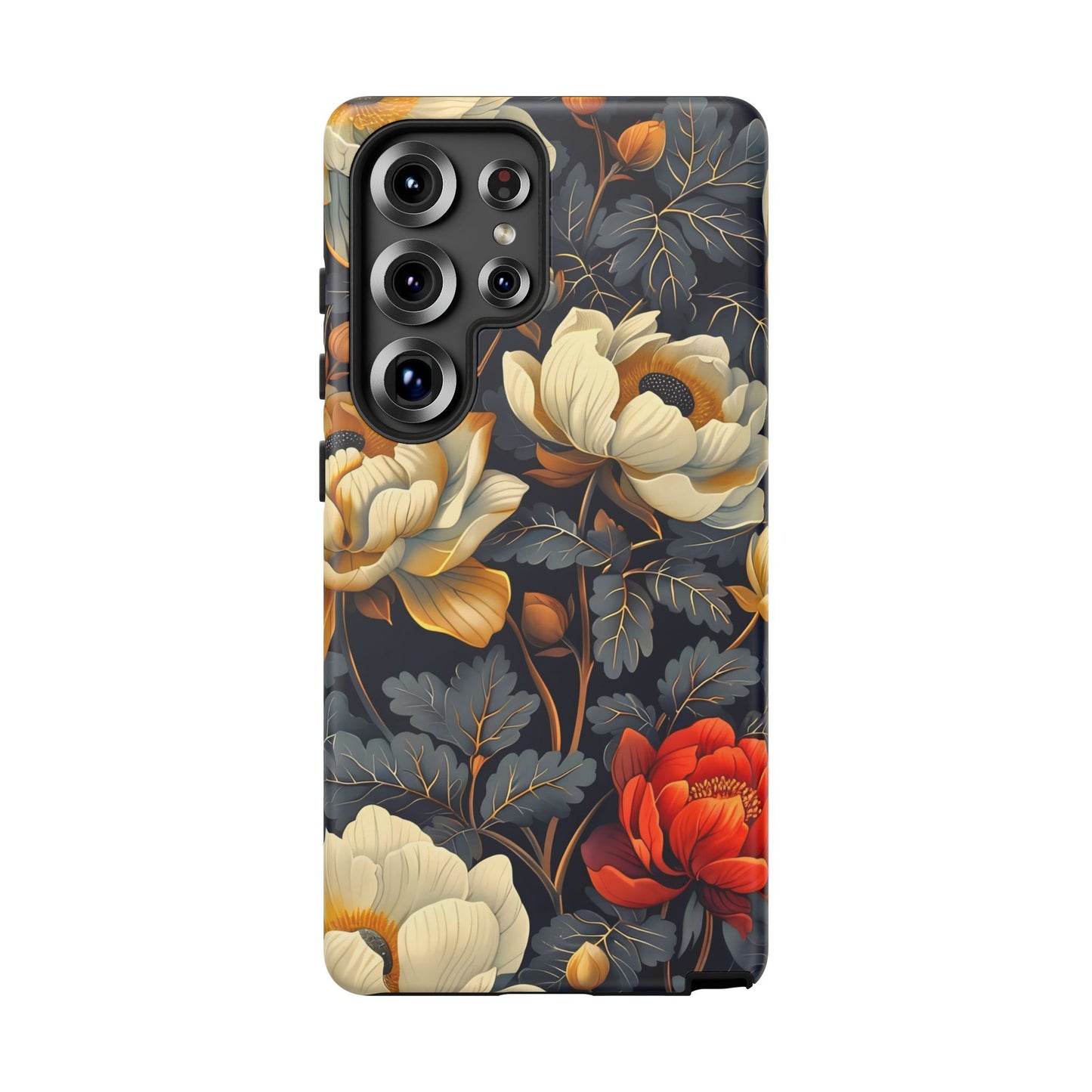 Floral Phone Case - Tough Cases, Stylish Mobile Cover, Flower Design, Holiday Gift, Trendy Accessory, Eco-Friendly Case