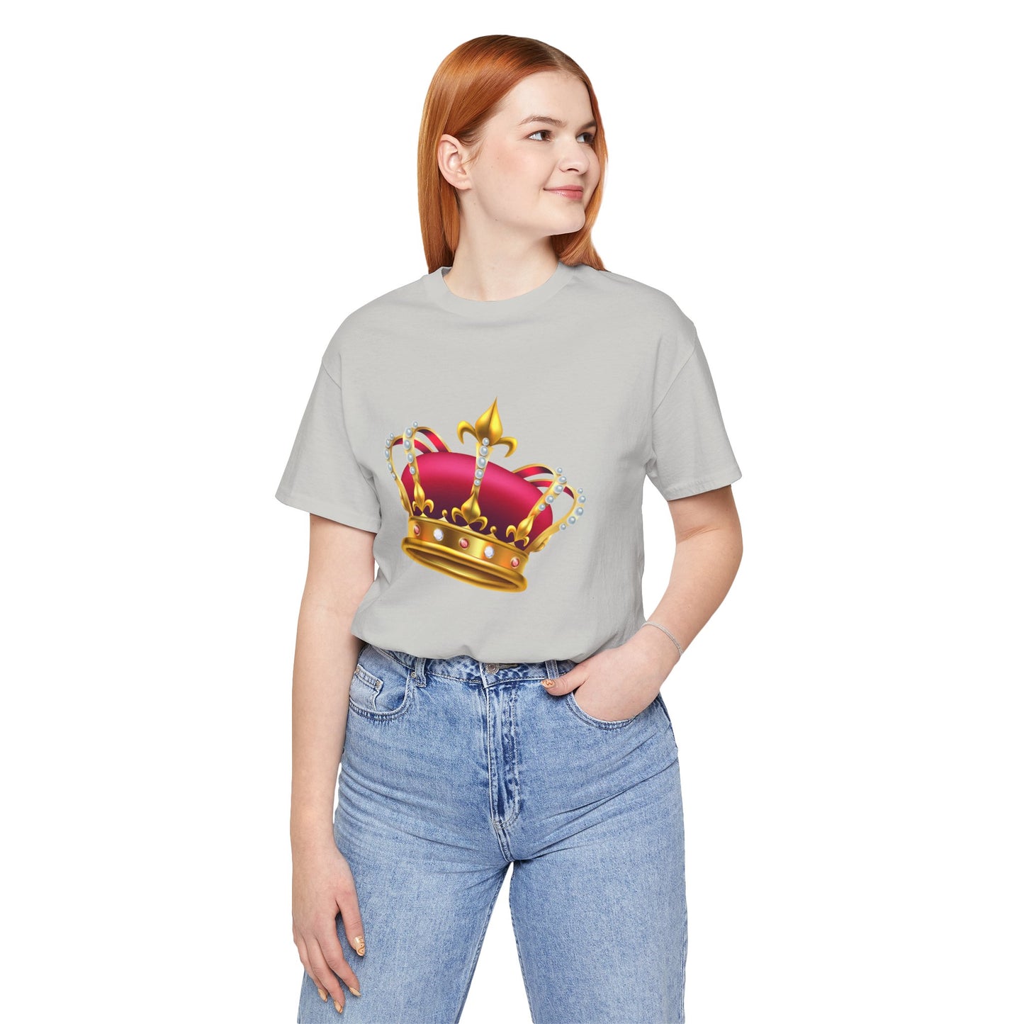 Unisex Jersey Short Sleeve Tee - British Royal Crown Design - Iconic Symbol of Monarchy