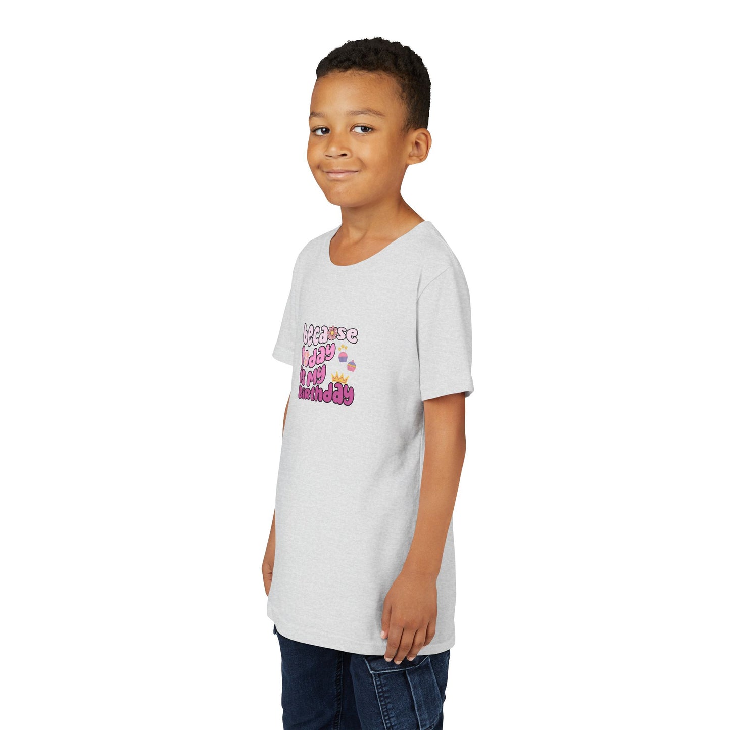 Youth Tee - Animal Print Birthday Girl Sublimation Design