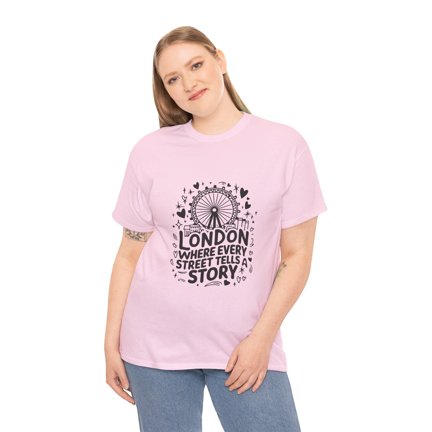 Unisex Heavy Cotton Tee - London's Story Telling Streets