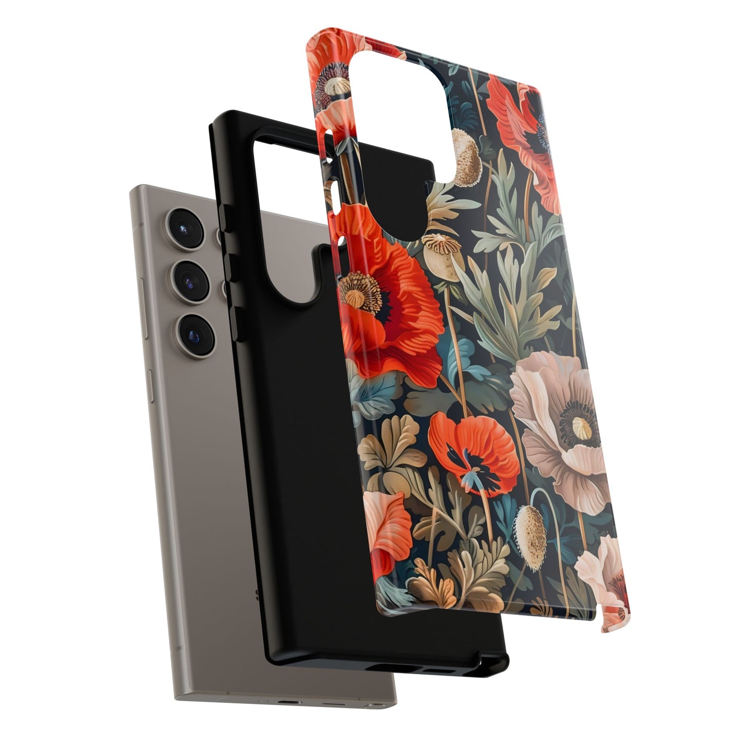 Floral Phone Case - Tough Cases, Flower Design, Chic Tech Accessories, Stylish Gifts, Unique Phone Protectors
