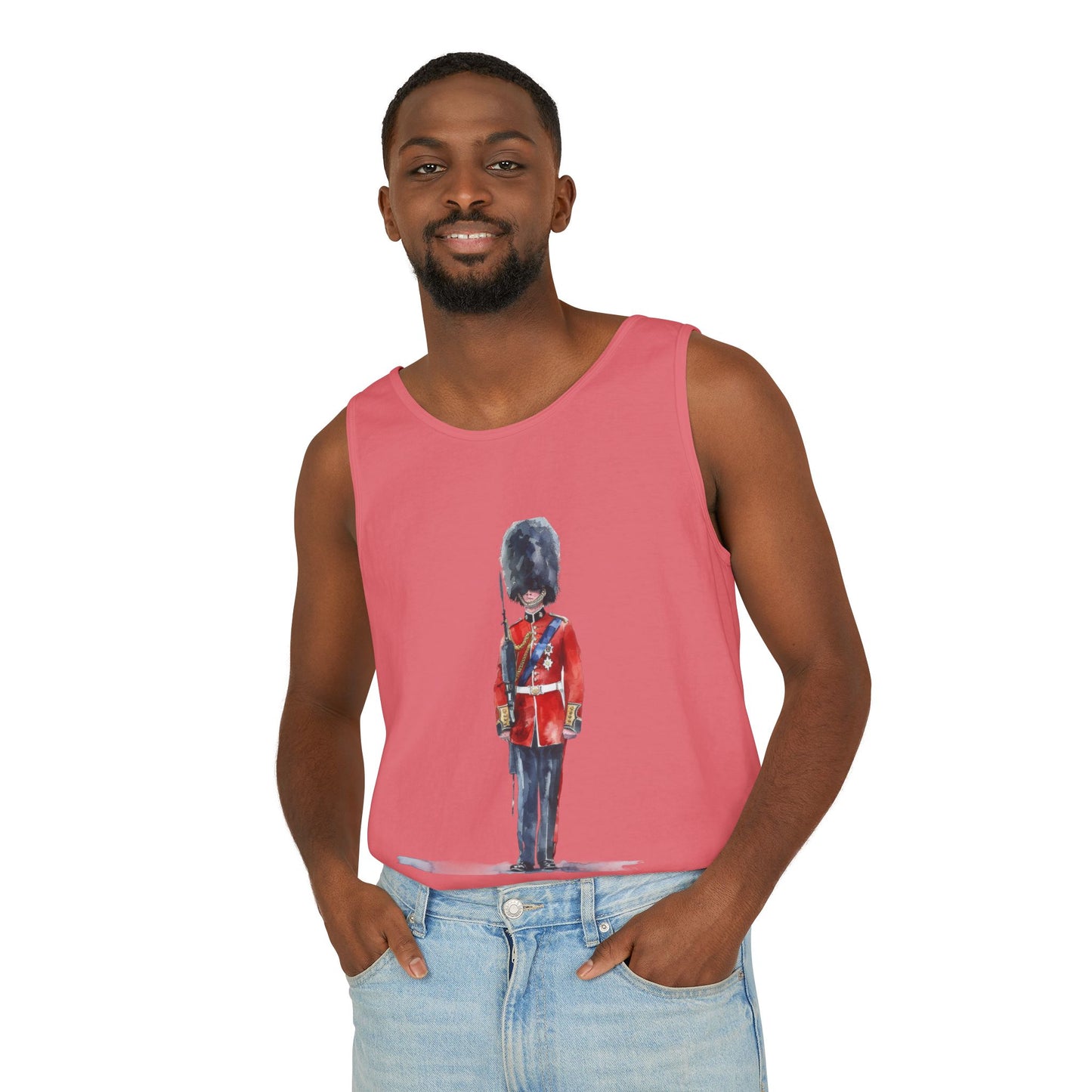 Unisex Garment-Dyed Tank Top - Red Jacket - Bodmin Keep
