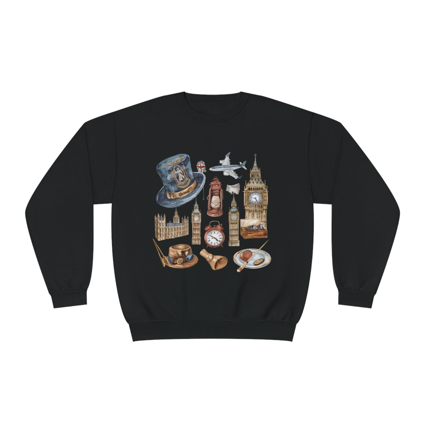Unisex NuBlend® Crewneck Sweatshirt - Vintage London Icons