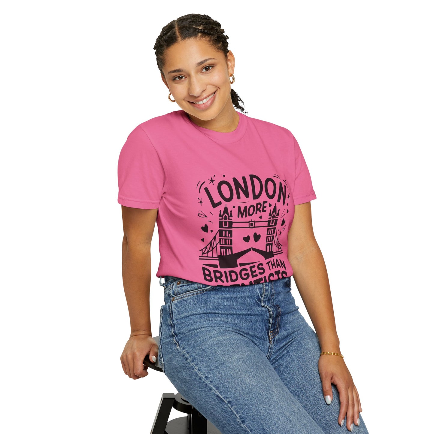 Unisex Garment-Dyed T-shirt - London is having more Bridges