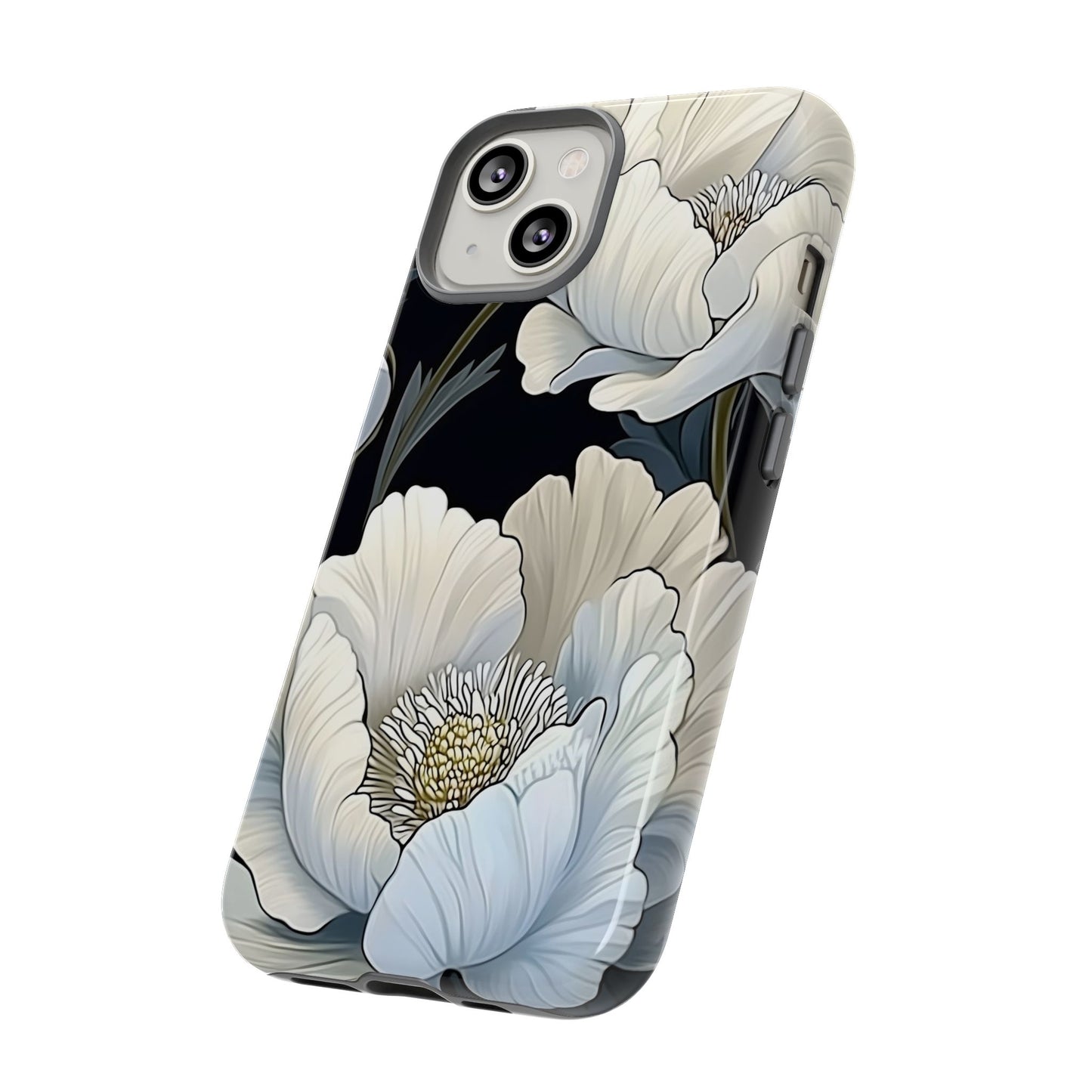 Floral Phone Case, Tough Cases for Women, Stylish Phone Cover, Floral Design Phone Protector, Nature Inspired Tech Accessories