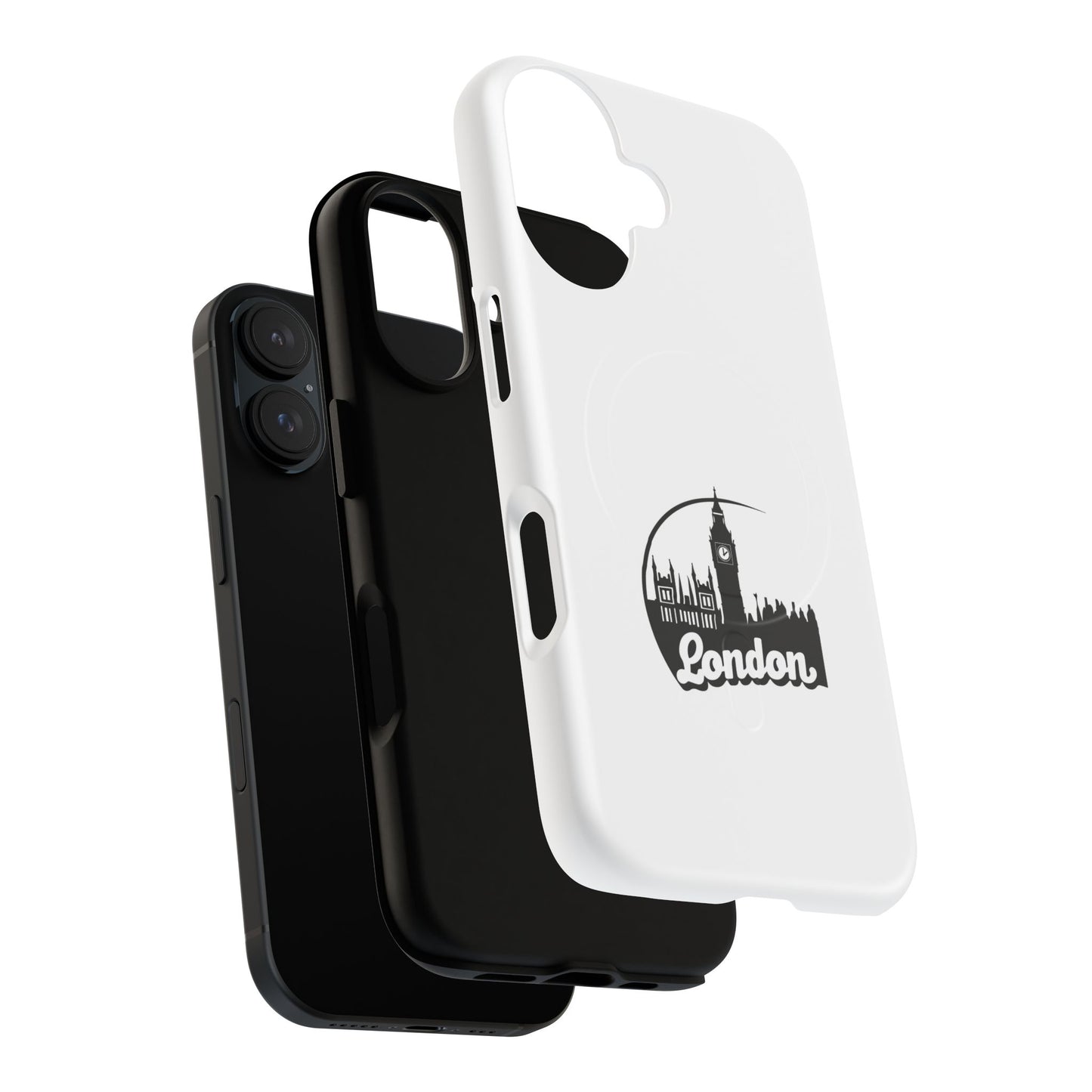 Stylish Tough Magnetic Phone Case with London Skyline, Unique Design, Perfect Gift for Travelers, Phone Protection, Customizable Accessories