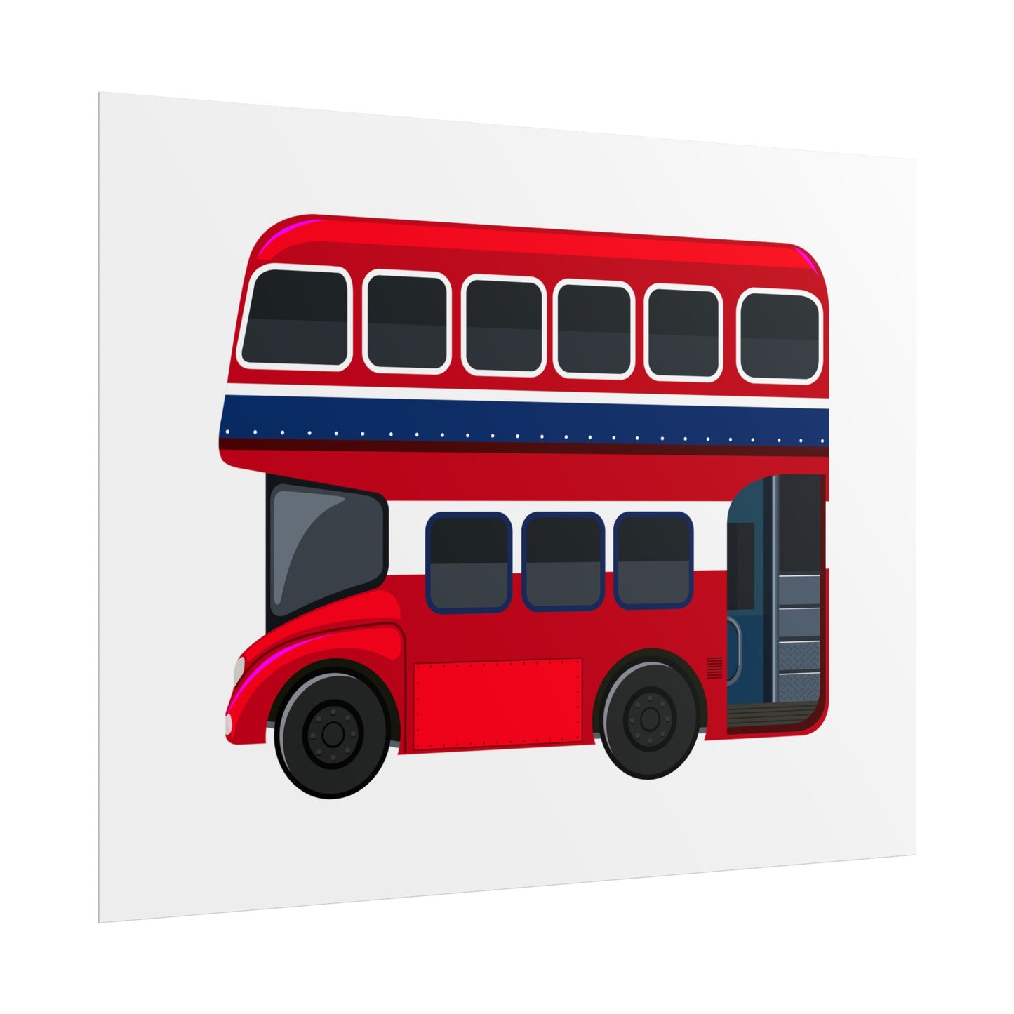Red Double Decker Bus Rolled Posters