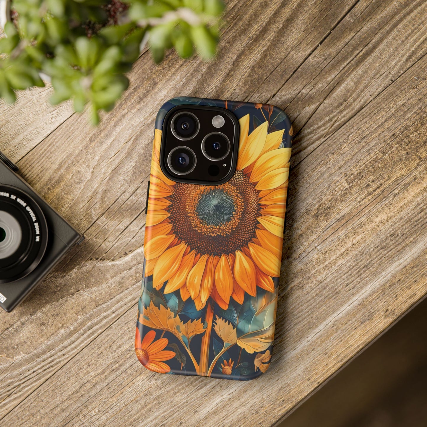 Sunflower Phone Case - Floral Design for Nature Lovers, Cute Spring Accessory, Gift for Her, Eco-Friendly Cover