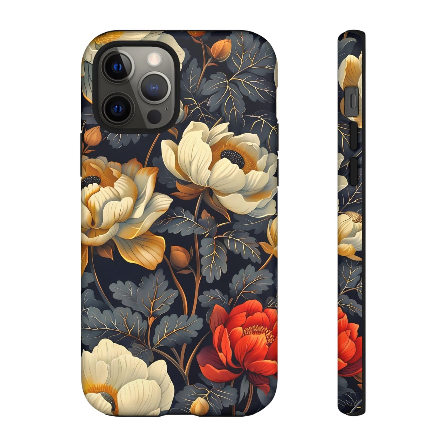 Floral Phone Case - Tough Cases, Stylish Mobile Cover, Flower Design, Holiday Gift, Trendy Accessory, Eco-Friendly Case