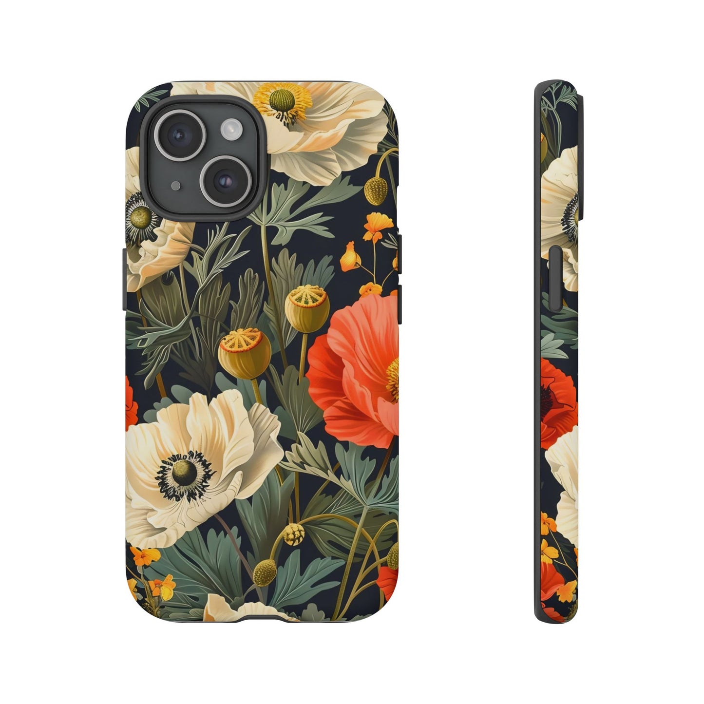 Floral Phone Case - Tough Cases with Vibrant Garden Design, Phone Accessory, Gift for Her, Spring Style, Nature Lover