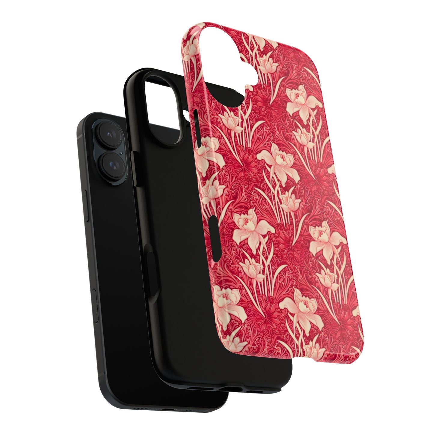 Floral Tough Phone Case - Durable, Stylish Accessory, Perfect Gift for Her, Floral Pattern, Customizable, Ideal for Daily Use