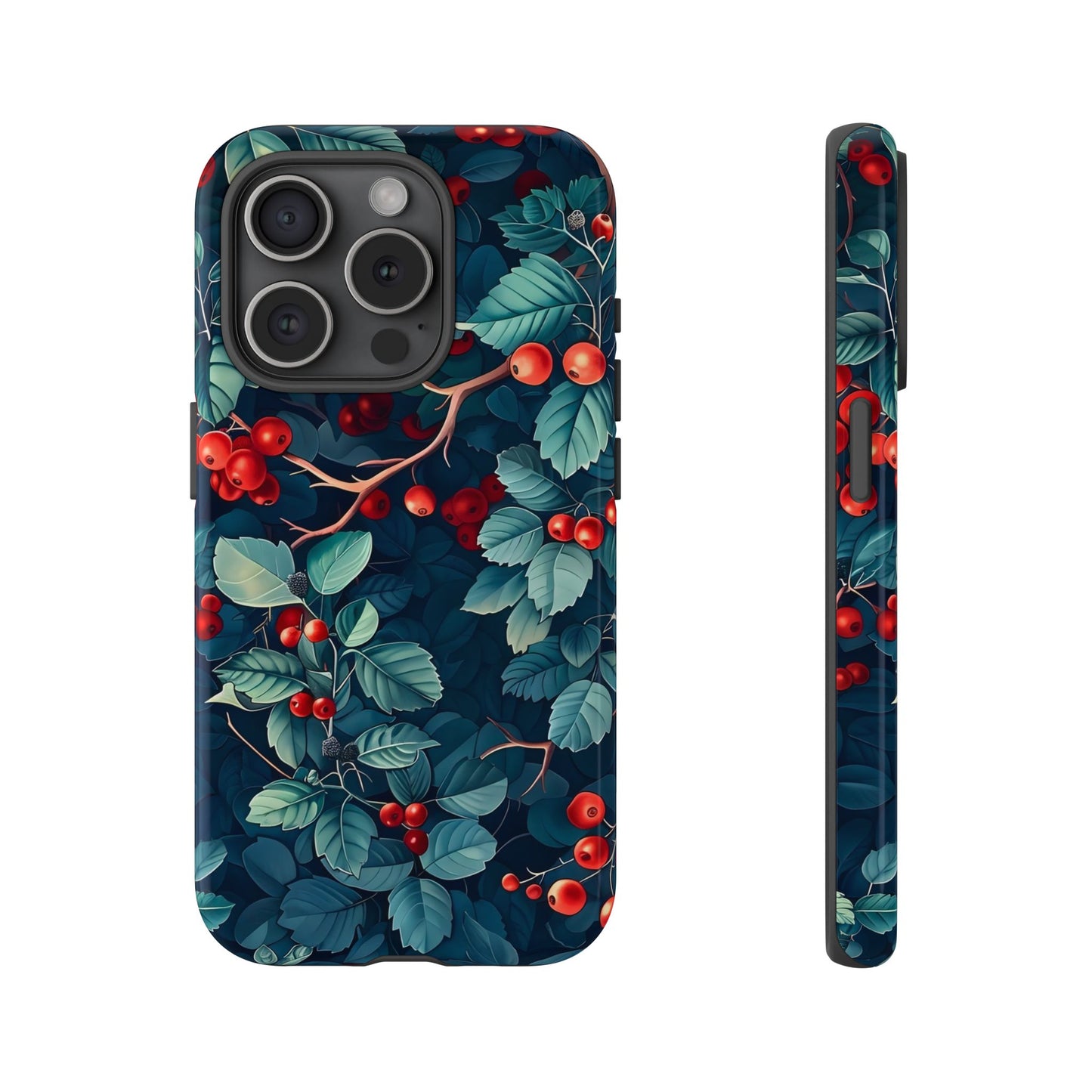 Berry Blossom Phone Case - Nature Lover's Gift, Floral Design, Cute Accessory for Spring, Unique Tech Cover, Perfect for Holidays
