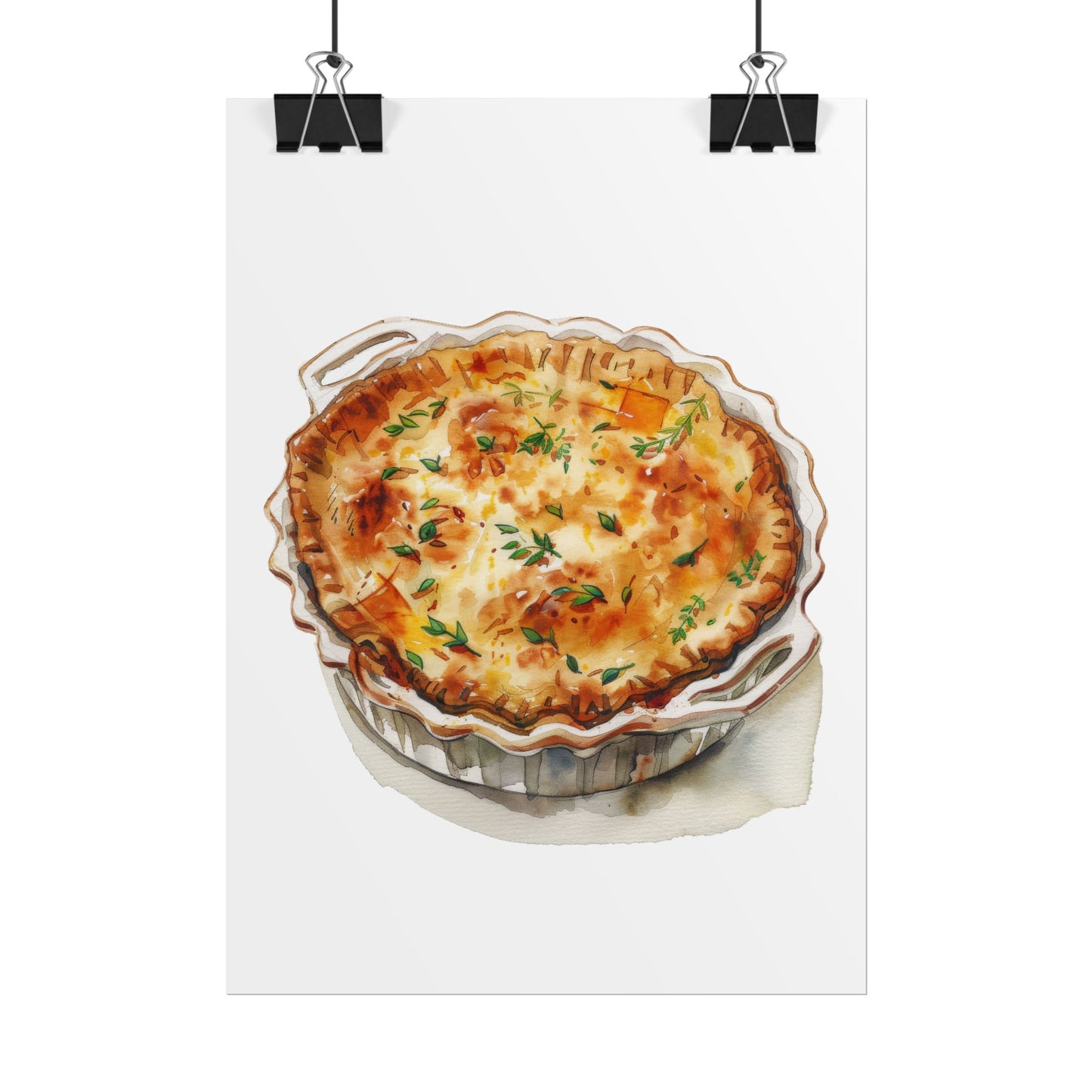 Delicious Quiche Rolled Posters for Kitchen Decor, Culinary Art, Foodie Wall Art, Gift for Chefs, Cooking Enthusiasts, Home Decor