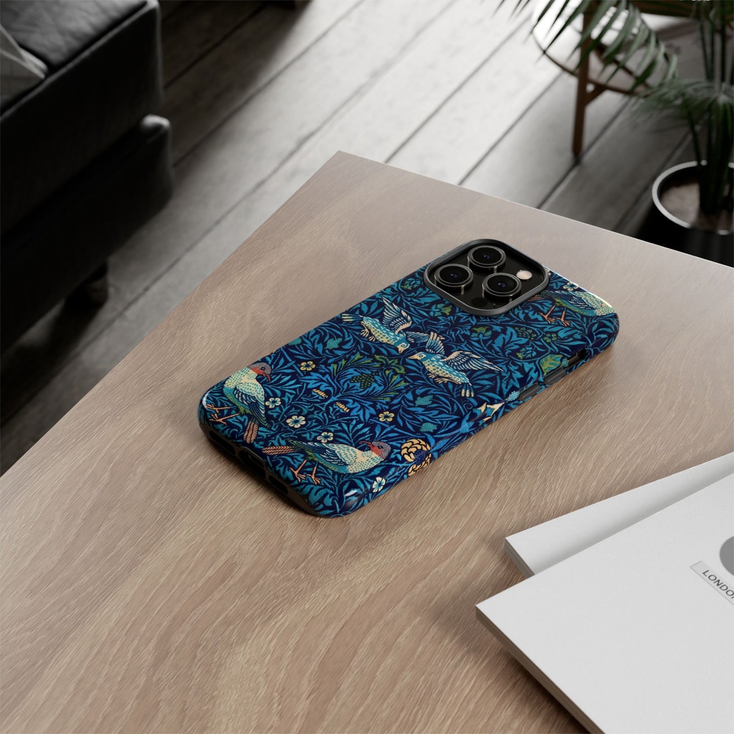Elegant Bird Pattern Phone Case | Nature Lover Gift, Stylish Mobile Cover, Floral Design, Eco-Friendly, Unique Cell Phone Protector