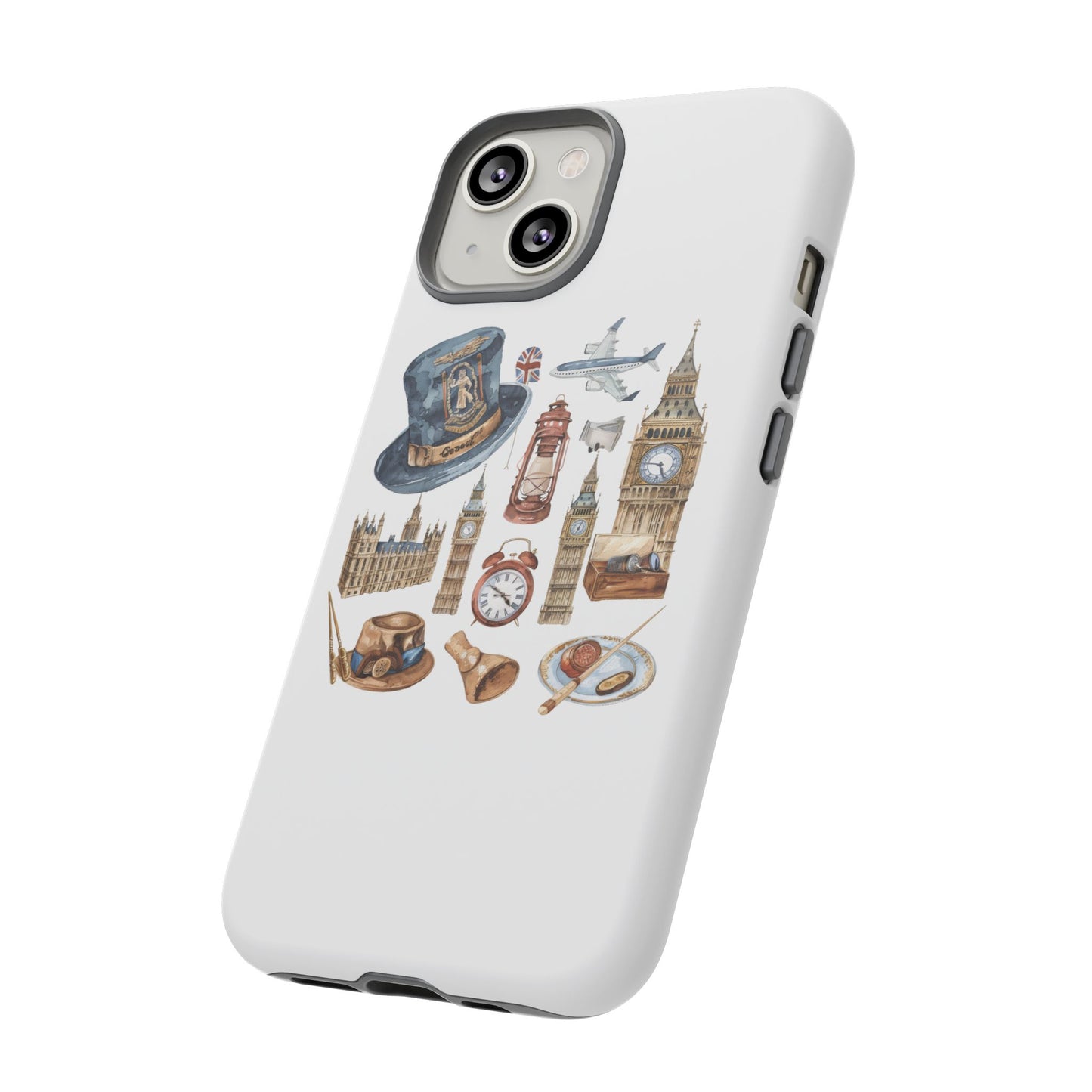 London-Themed Phone Case, Durable iPhone Cover, Gift for Travelers, Unique Cell Phone Accessories, Stylish Gadget Protection