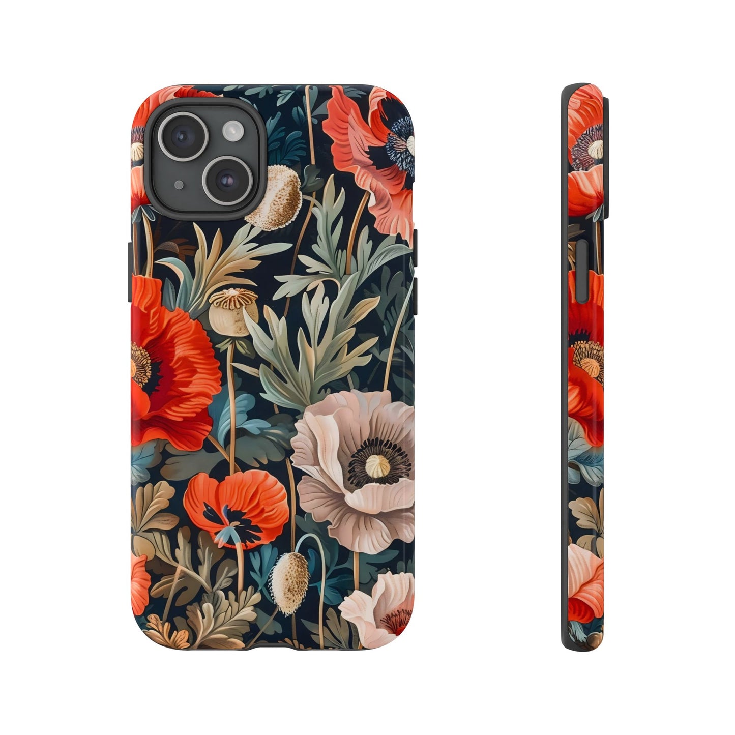 Floral Phone Case - Tough Cases, Flower Design, Chic Tech Accessories, Stylish Gifts, Unique Phone Protectors