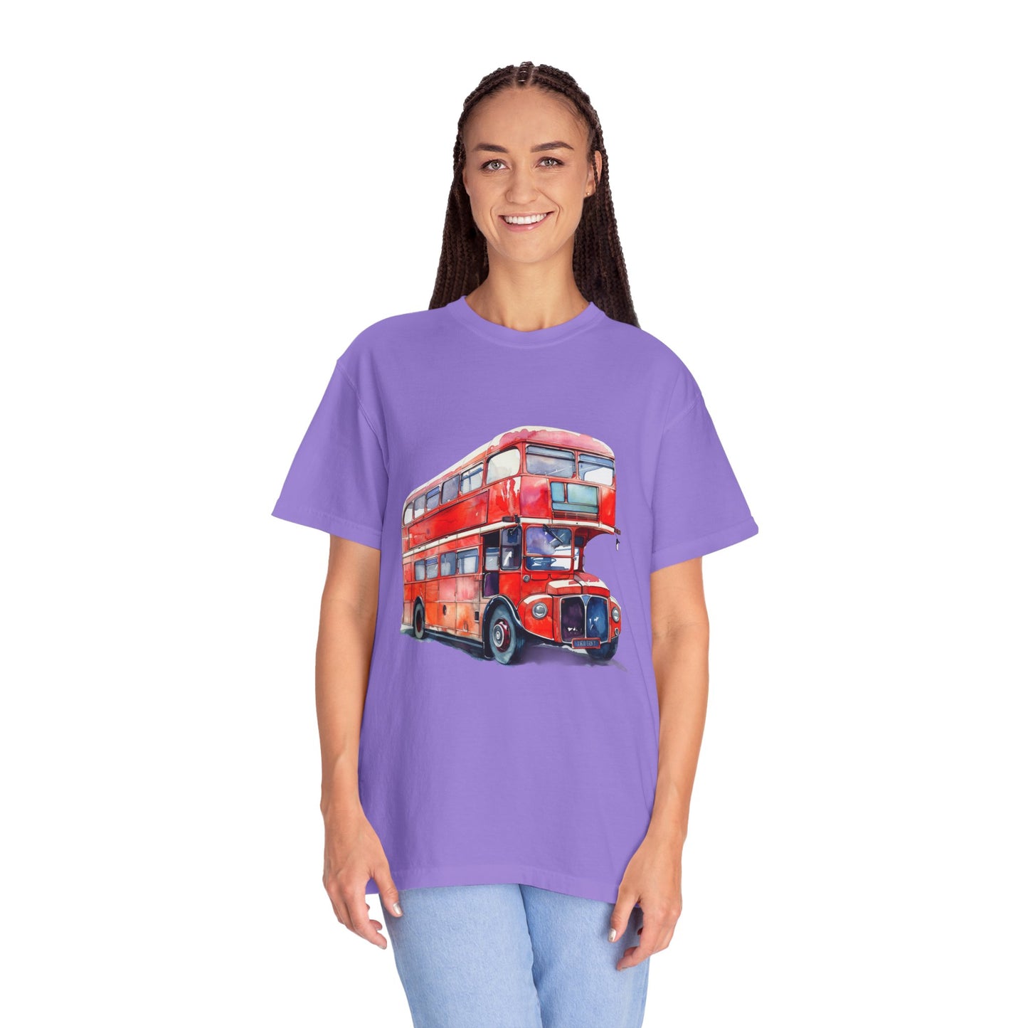 Unisex Garment-Dyed T-shirt - London’s Pride: The Iconic Red Bus