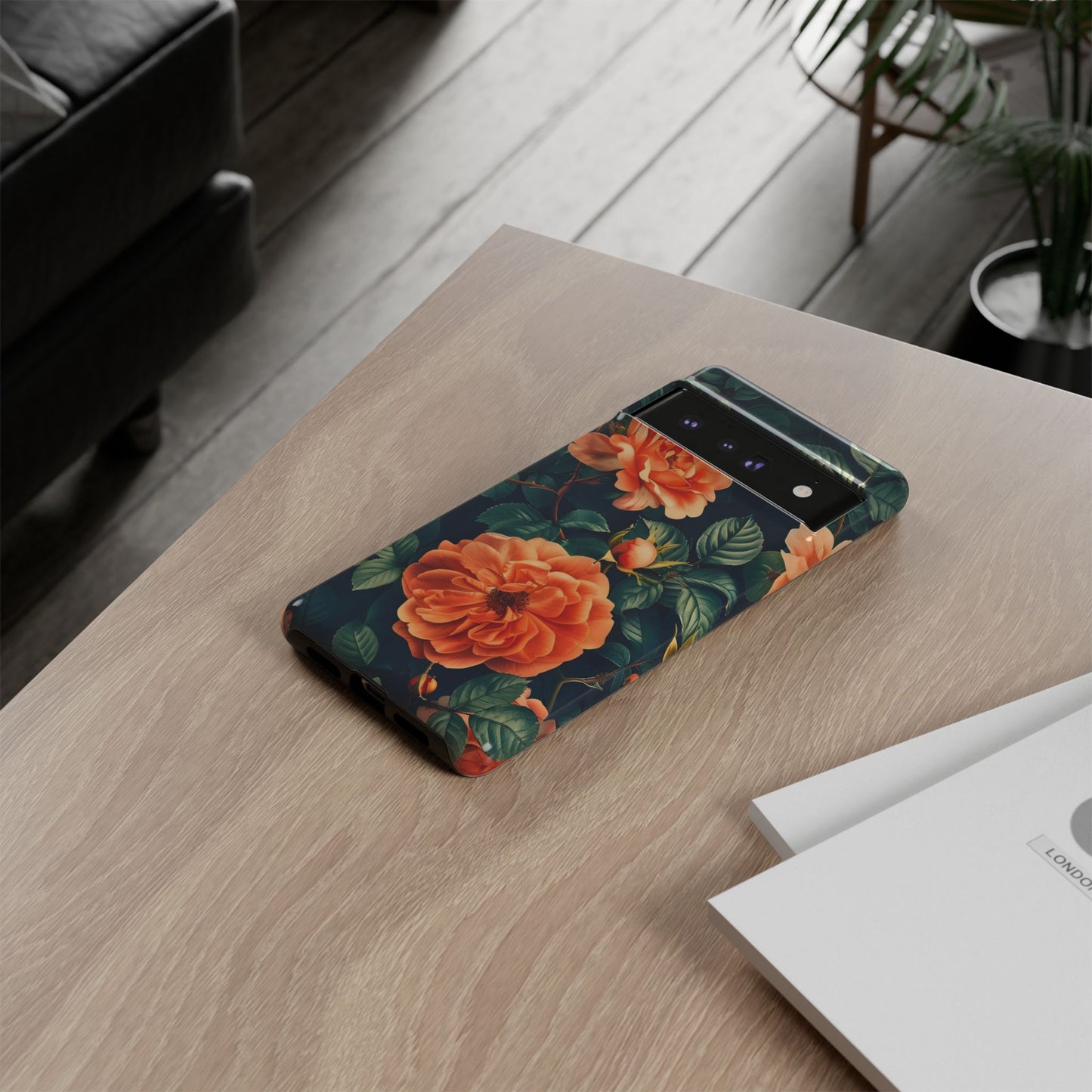 Floral Phone Case, Tough Cases for Nature Lovers, Botanical Design, Phone Protection, Gift for Her, Trending Floral Accessories