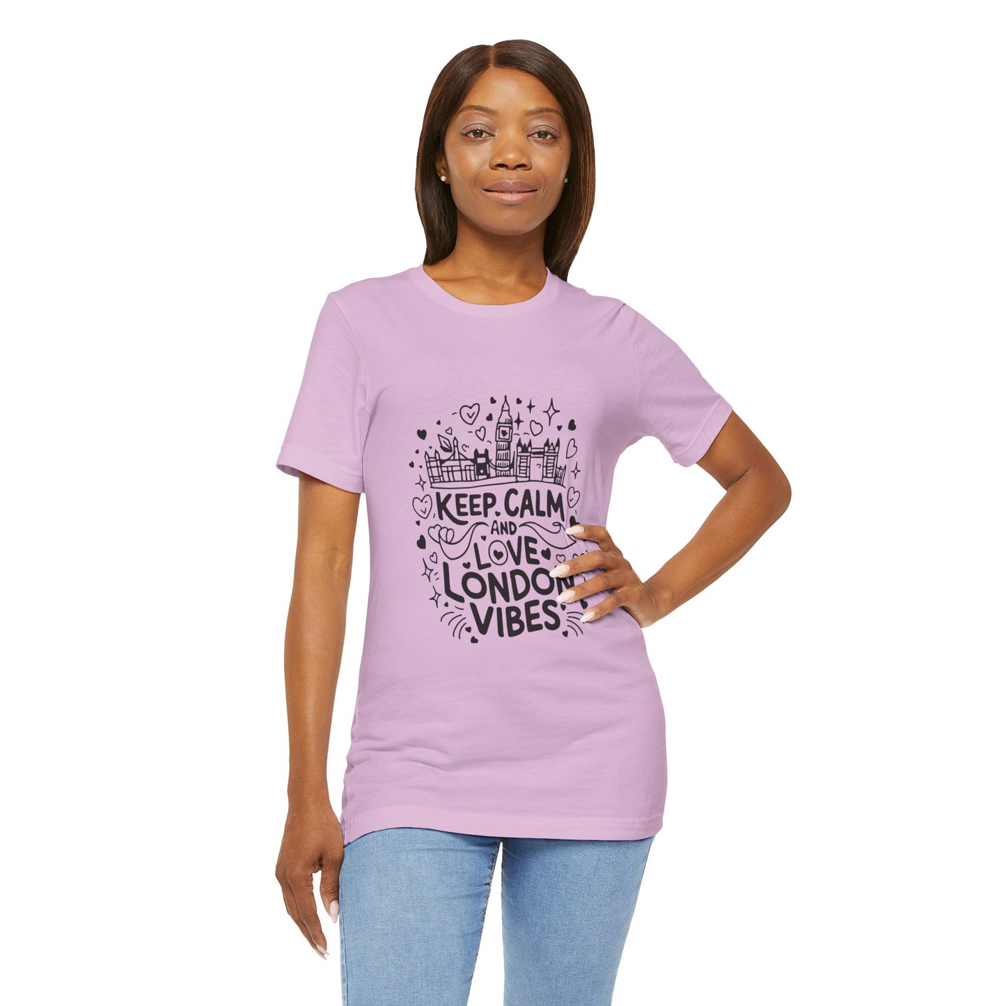 Unisex Jersey Short Sleeve Tee - Keep Calm and love London Vibes