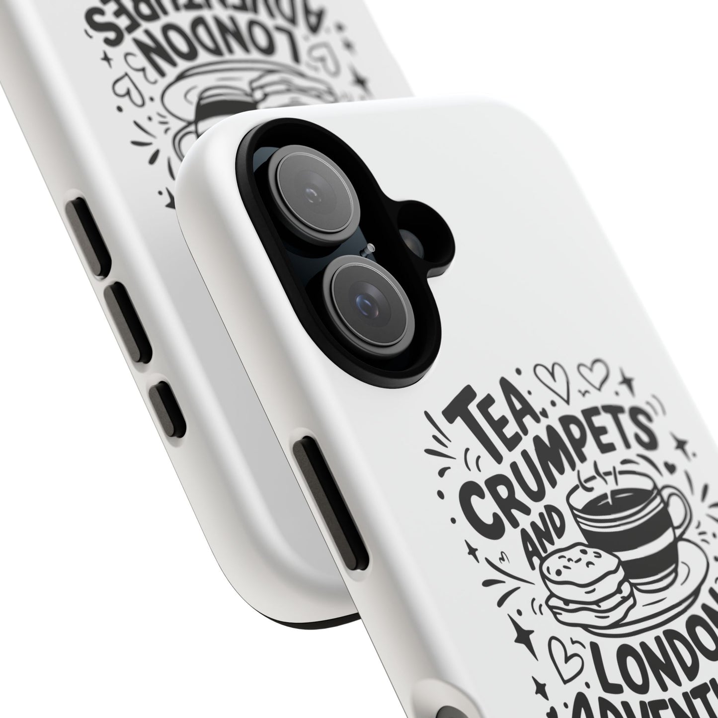 Tea, Crumpets, and London Adventures - Cute Gift for Tea Lovers, London Souvenir, Travel Accessory, Unique Phone Cover