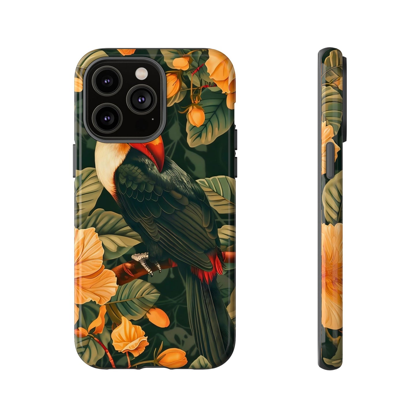 Tropical Toucan Phone Case, Exotic Bird Cover, Nature Lover Gift, Eco-Friendly Design, Customizable Tech Accessory