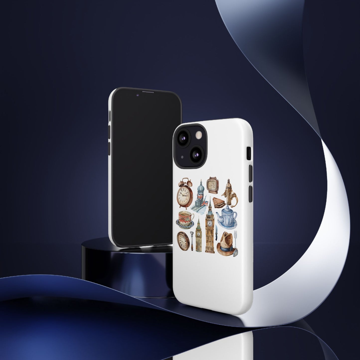 Vintage Illustrative Phone Case, Whimsical Tough Phone Cover, Gifts for Her, Unique Cell Phone Accessory