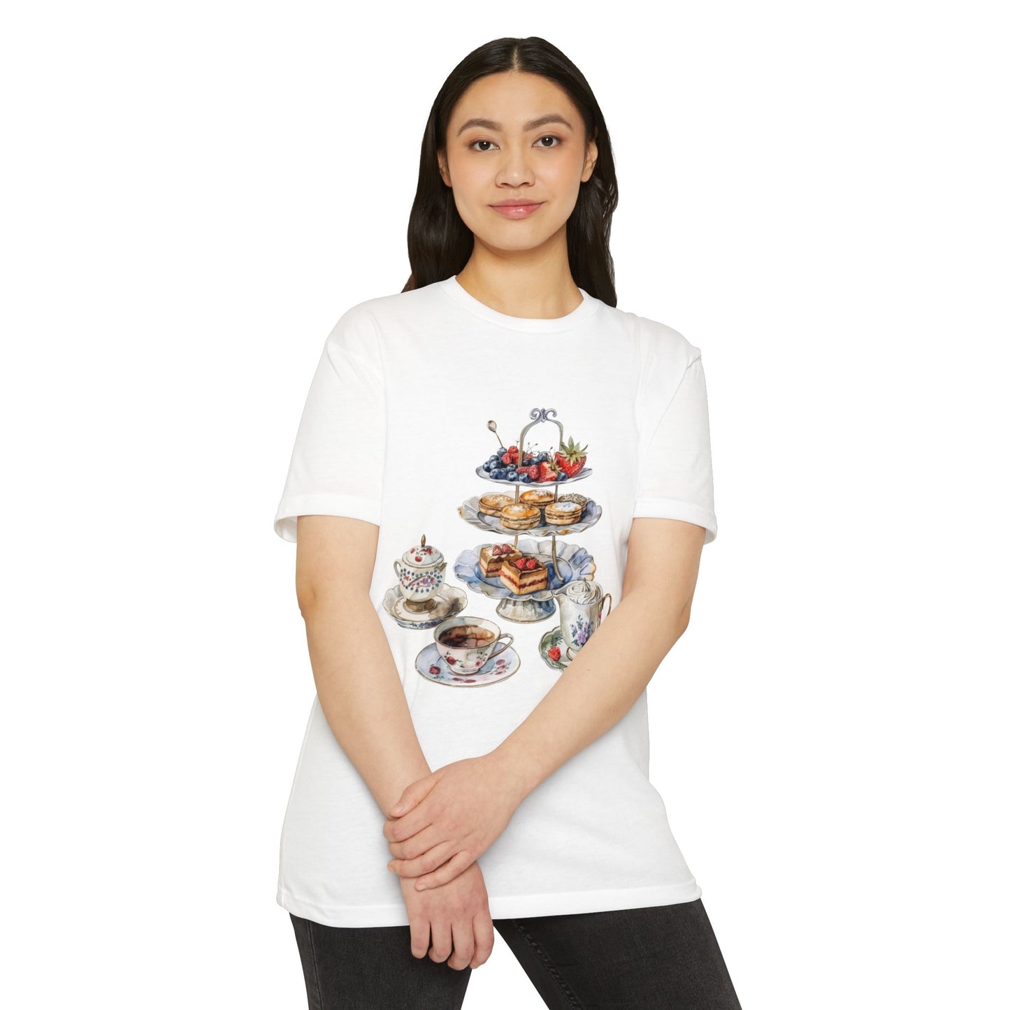 Unisex CVC Jersey T-shirt - A Journey Through British Cuisine