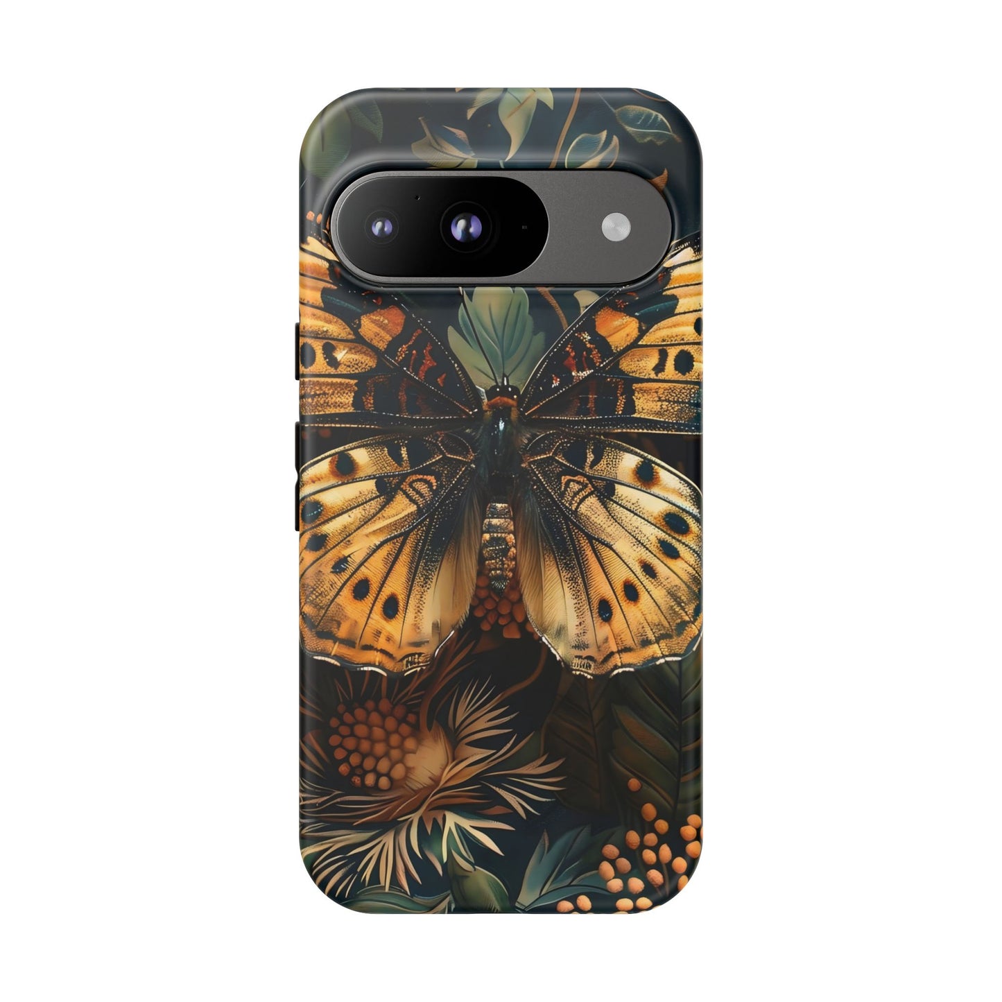 Butterfly Floral Phone Case, Tough Cases, Protective Cover, Unique Gift, Nature Lover, Art Print, Spring Decor