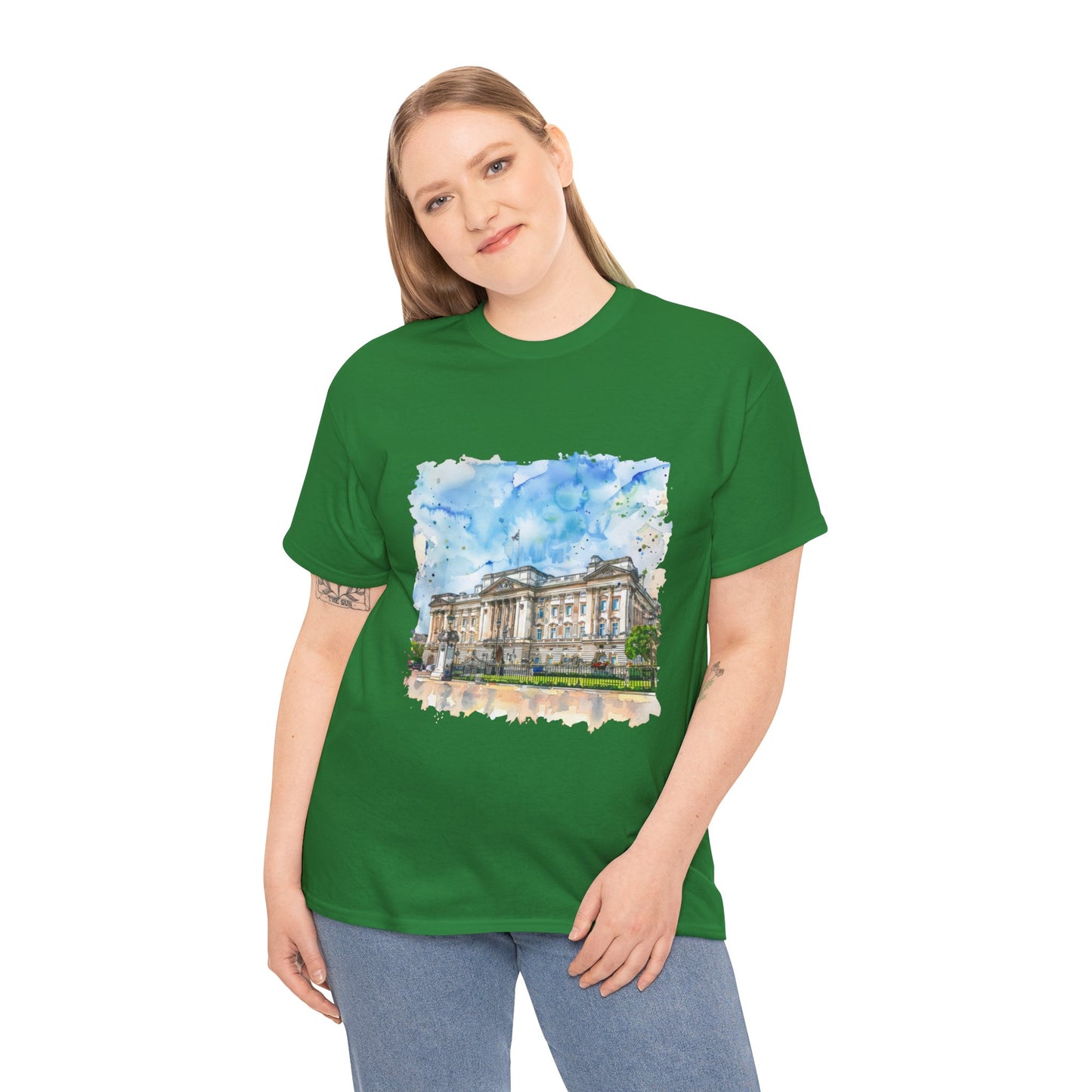 Unisex Heavy Cotton Tee - England Aesthetics - Embracing Classic British Charm and Style