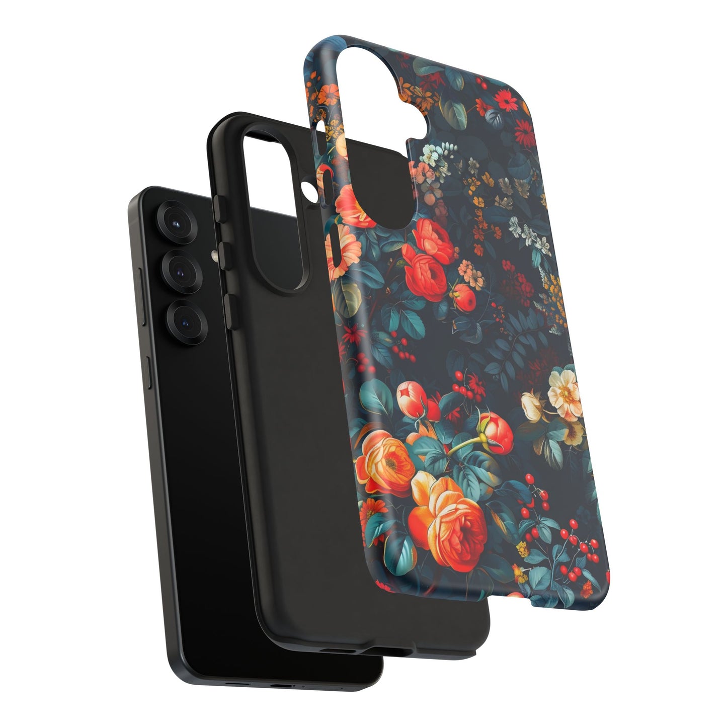 Floral Phone Case - Tough Cases, iPhone Protection, Elegant Floral Design, Gift for Her, Stylish Tech Accessory