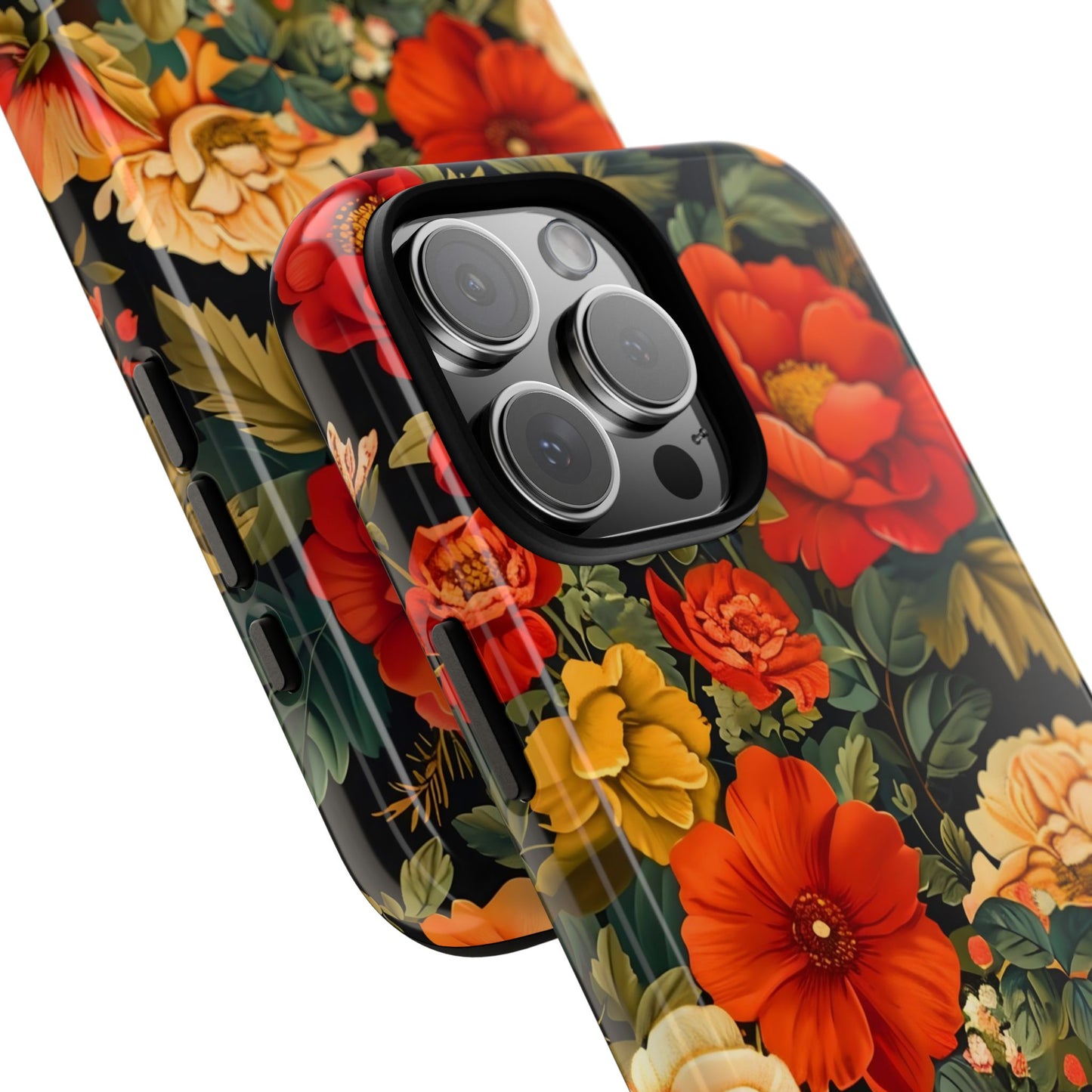 Floral Phone Case, Tough Cases, Decorative Tech Accessories, Gift for Her, Nature Lover Gift, Boho Style Case, Spring Floral Cover