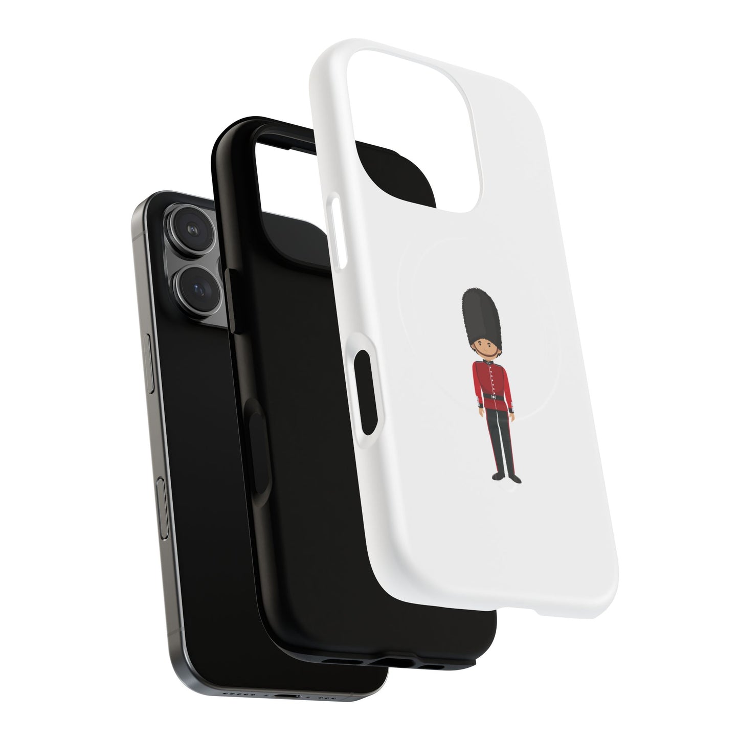Guard Themed Magnetic Phone Case, Cute Soldier Design, Gift for Kids, Unique Gadget Accessory, Fun Phone Cover