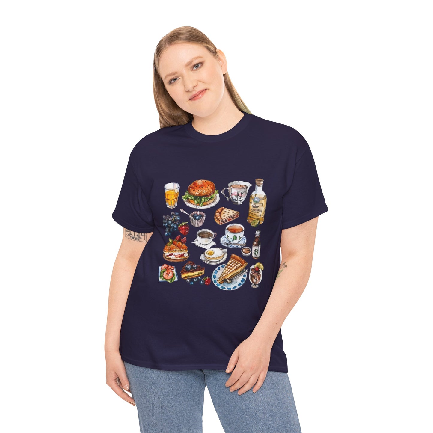 Unisex Heavy Cotton Tee - Heritage and Charm - England's Iconic Symbols