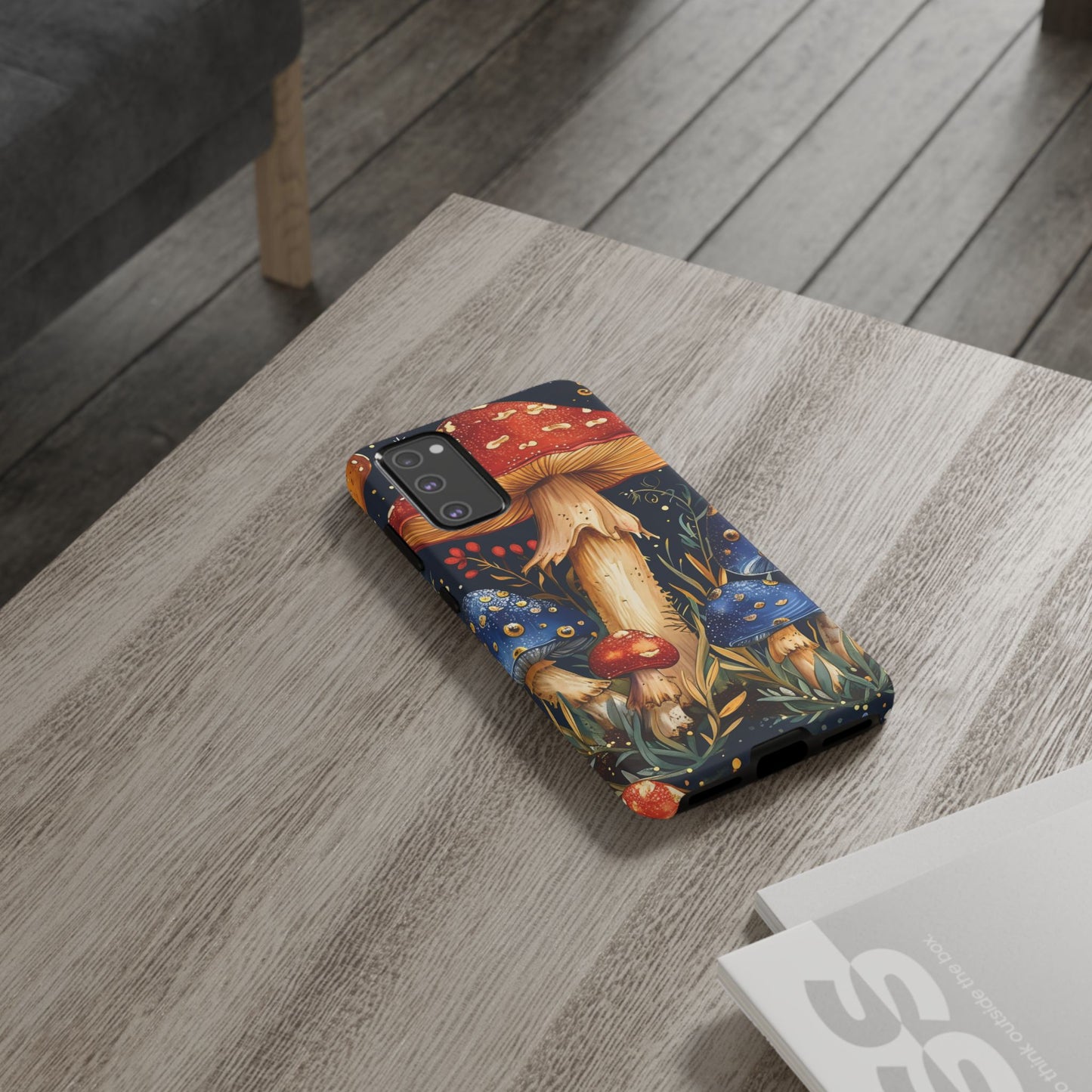 Colorful Mushroom Phone Case, Tough Cases with Nature Design, Gift for Nature Lovers, Artistic Phone Protector, Gift for Her